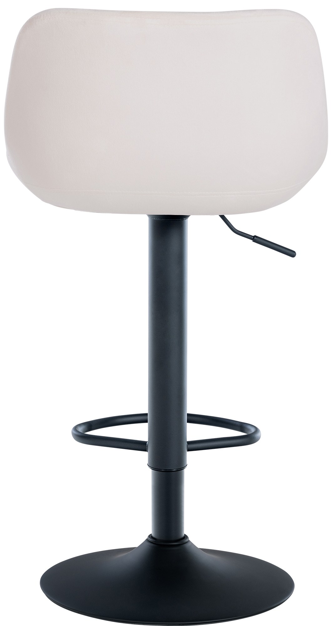 2er Set Barhocker Loft Samt, creme