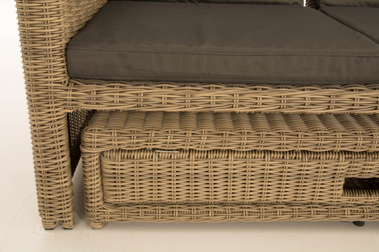 Sofa Ancona Anthrazit 5mm, natura