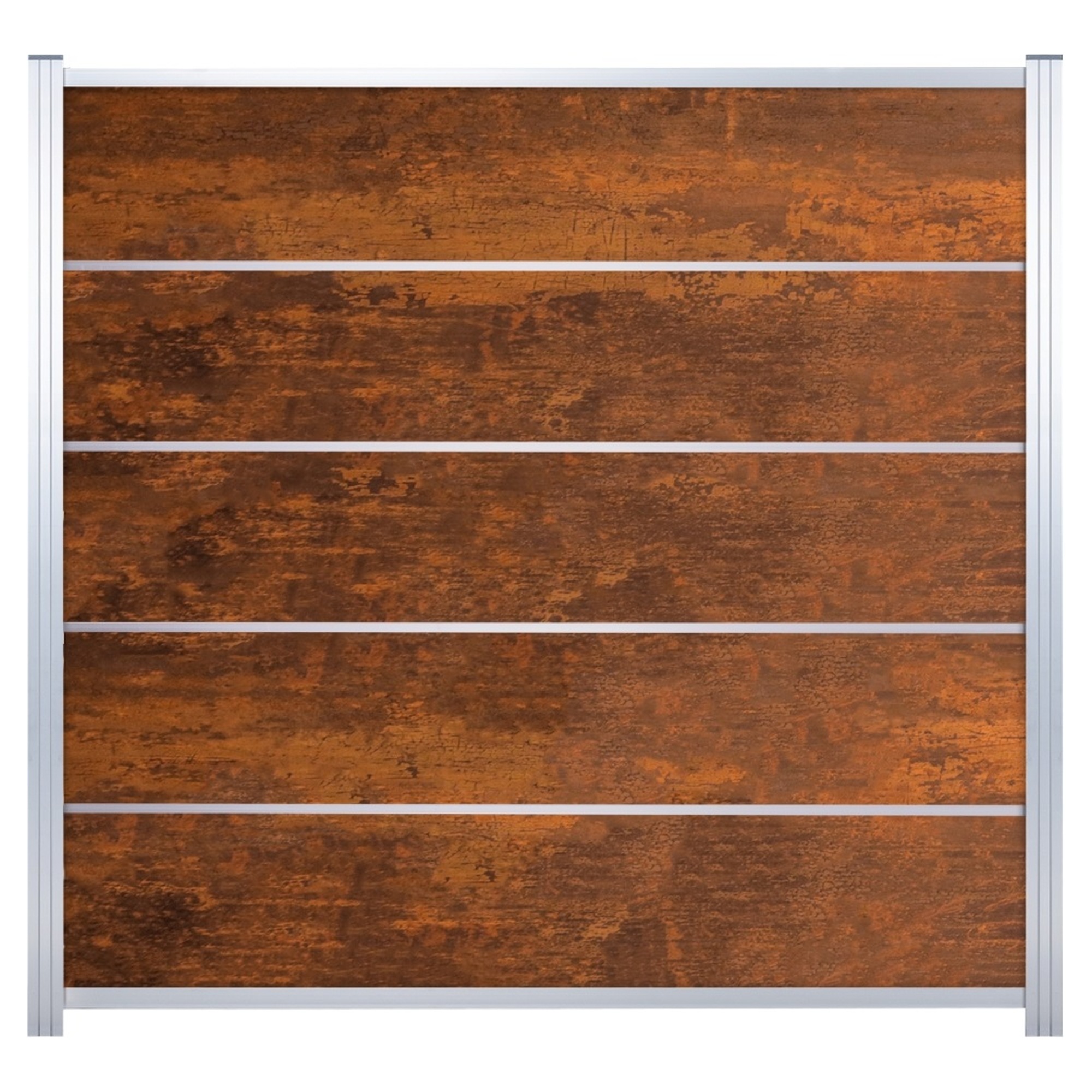 FARÖ-Serie HPL-Steckzaunsystem, Zaunlamelle DEKO-ROST, 6 x 329 x 1792 mm