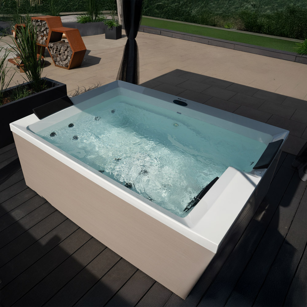 Outdoor Whirlpool NIMBUS DELUXE PURE 190 x 140 cm für 2 Personen