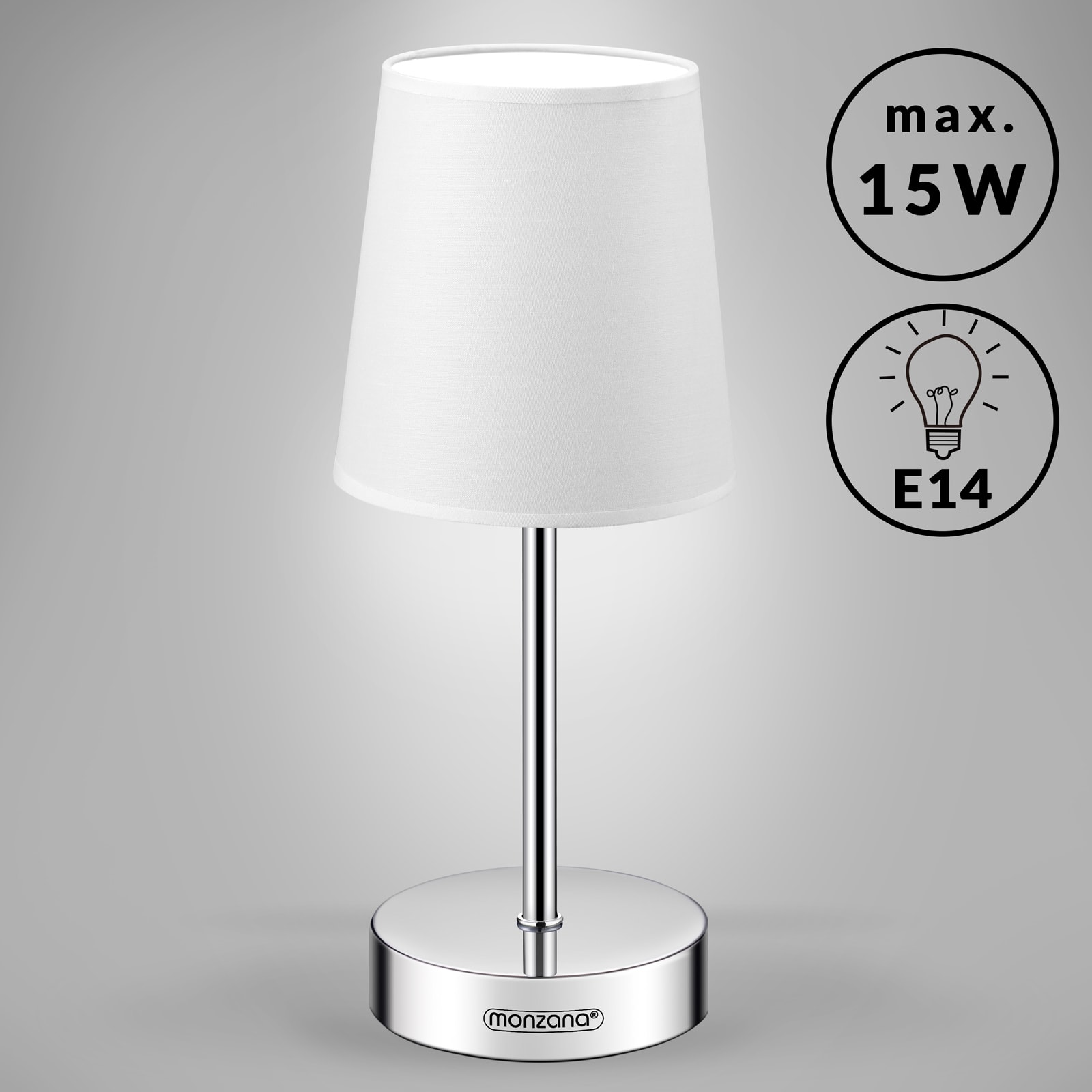 Tischlampe Lumière Weiß 32x13x13cm