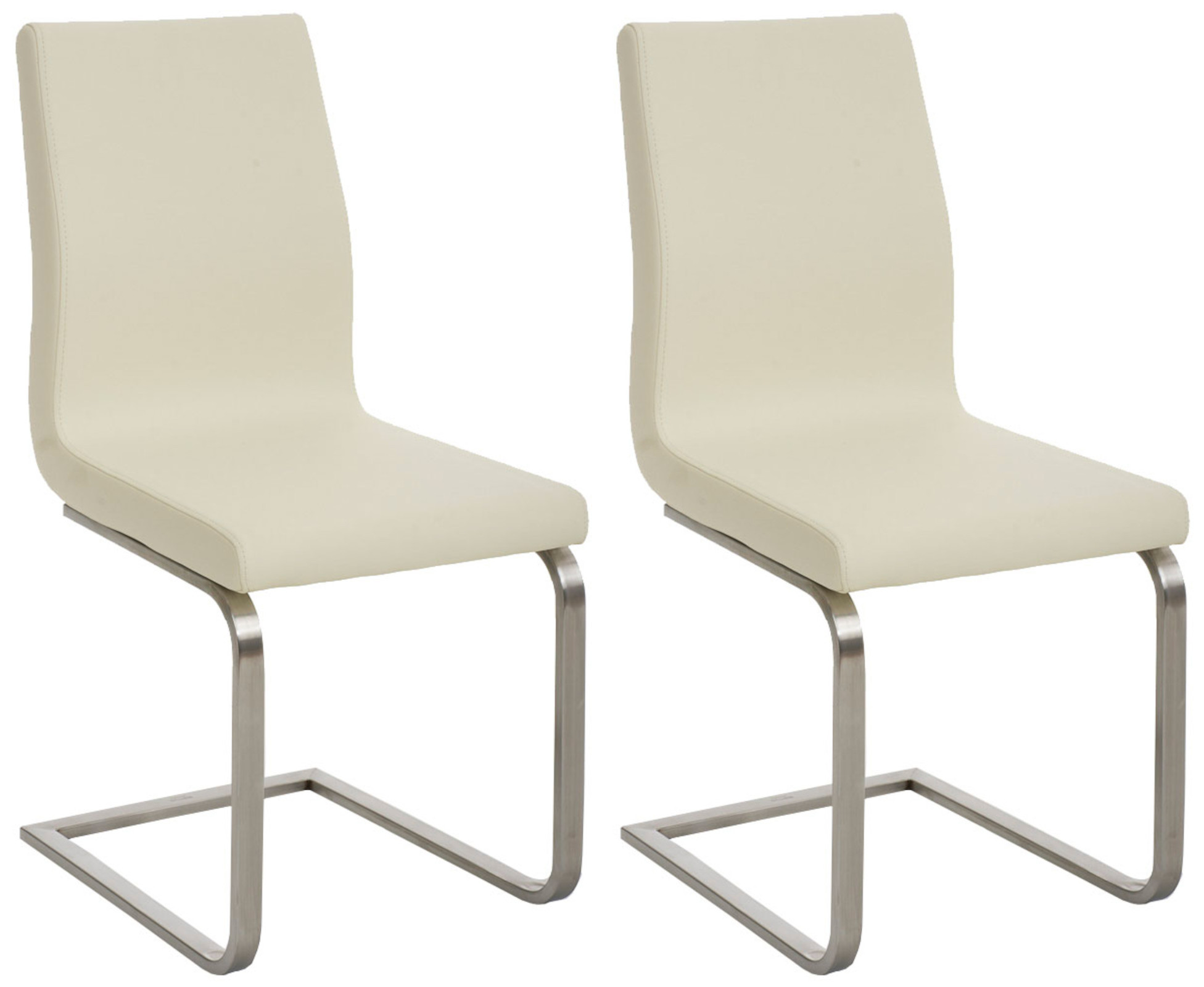 2er Set Esszimmerstühle Belfort, creme
