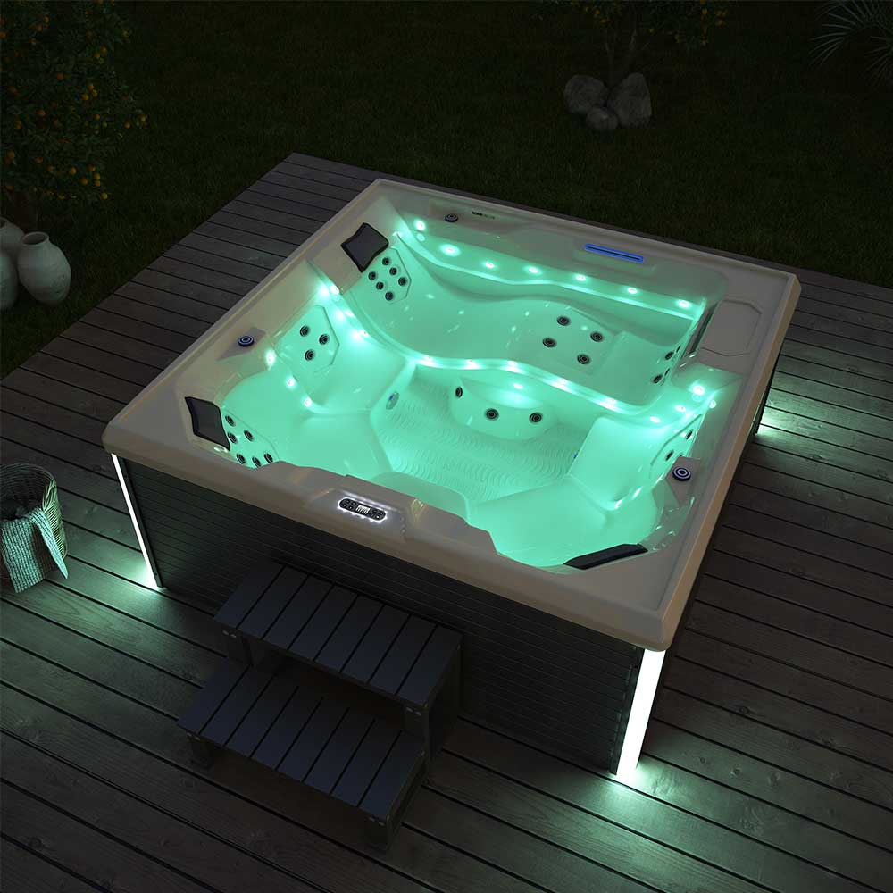 Outdoor Whirlpool STREAM BIG PURE - 207 x 207 cm für 5 Personen