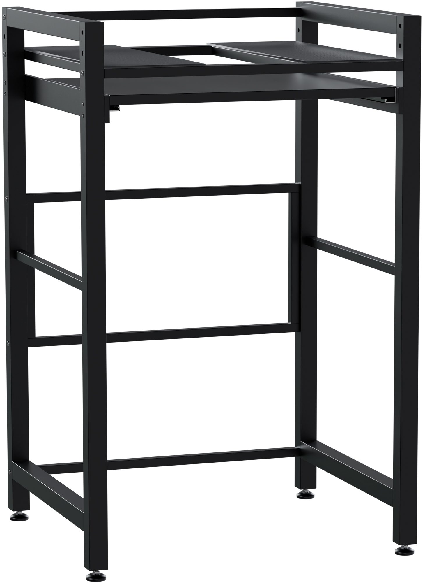 Waschmaschinenregal Juri, schwarz