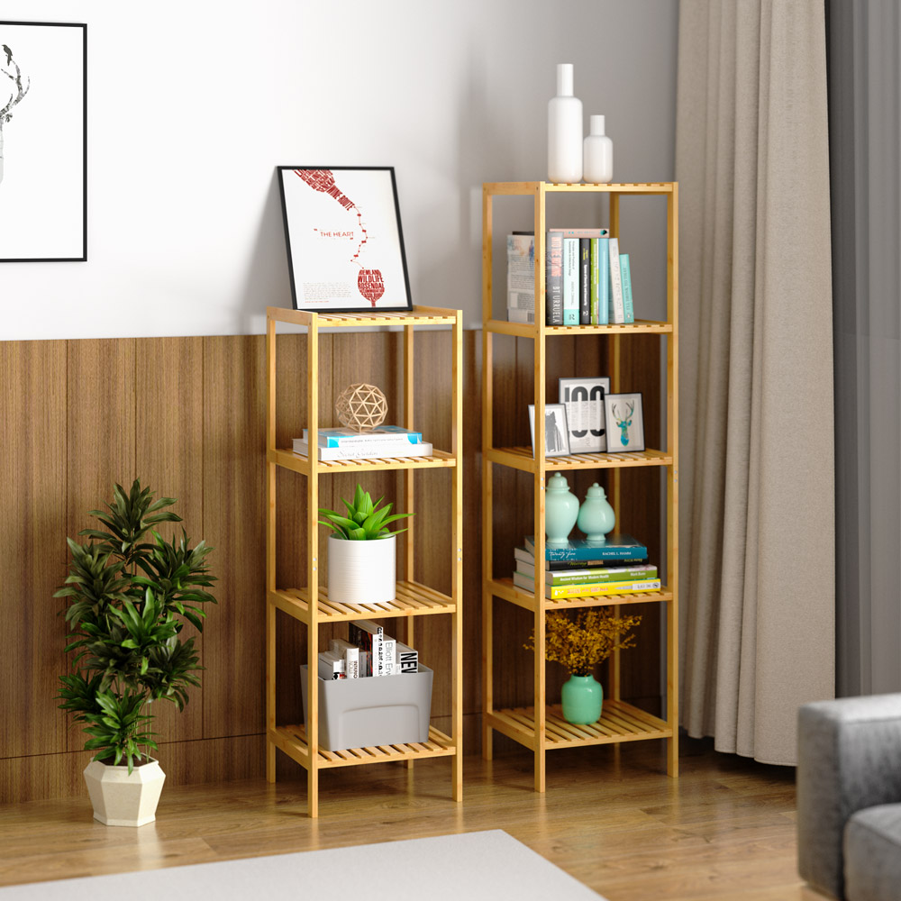 Standregal Bambus 110x33x33cm