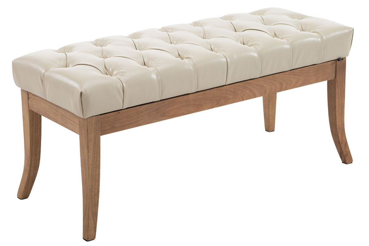 Sitzbank Ramses Kunstleder antik-hell 100, creme