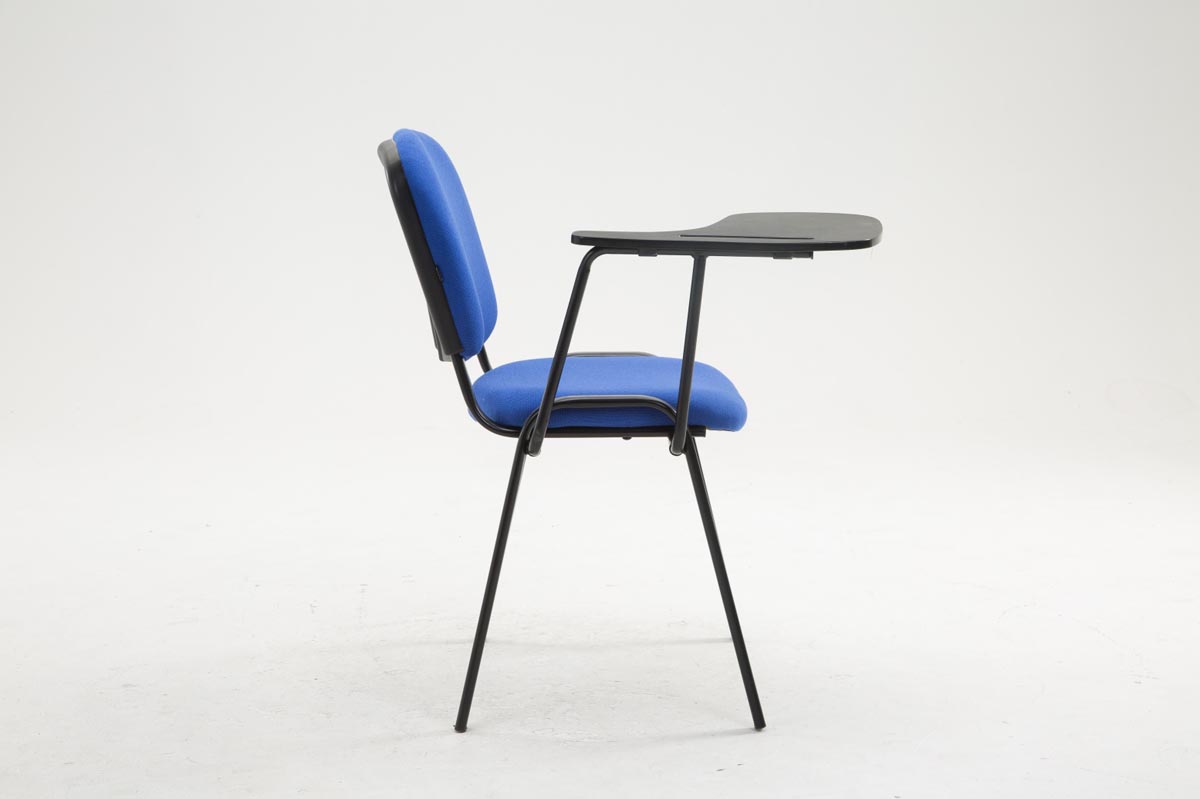 Stuhl Ken mit Klapptisch Stoff, blau