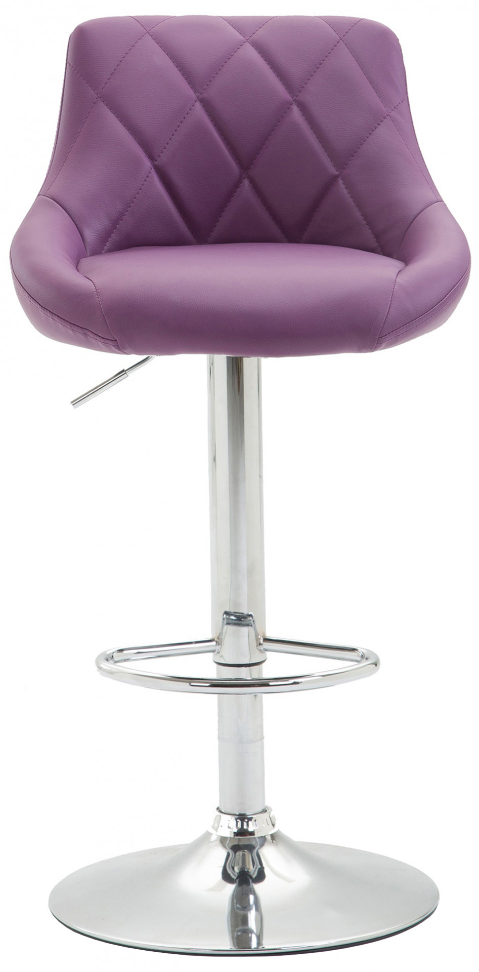 Barhocker Lazio Kunstleder chrom, lila
