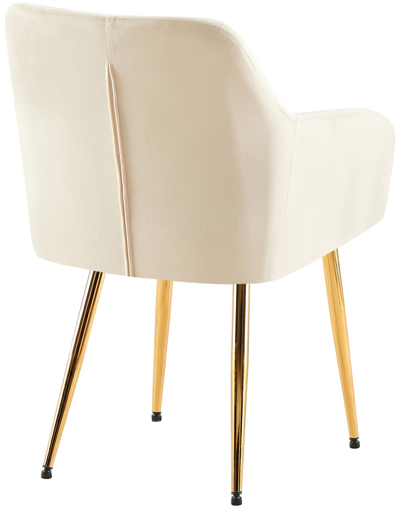 Esszimmerstuhl Monett Samt G, creme