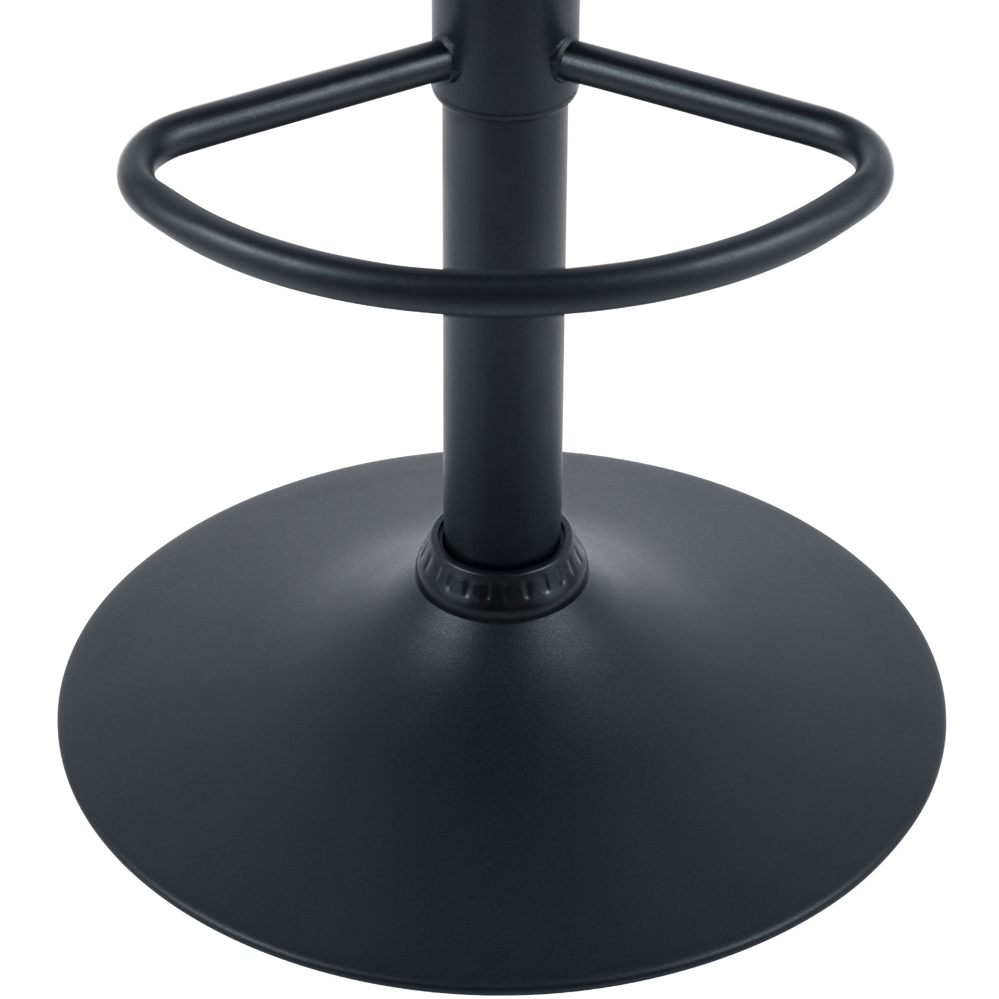 Barhocker Mapun Kunstleder, schwarz