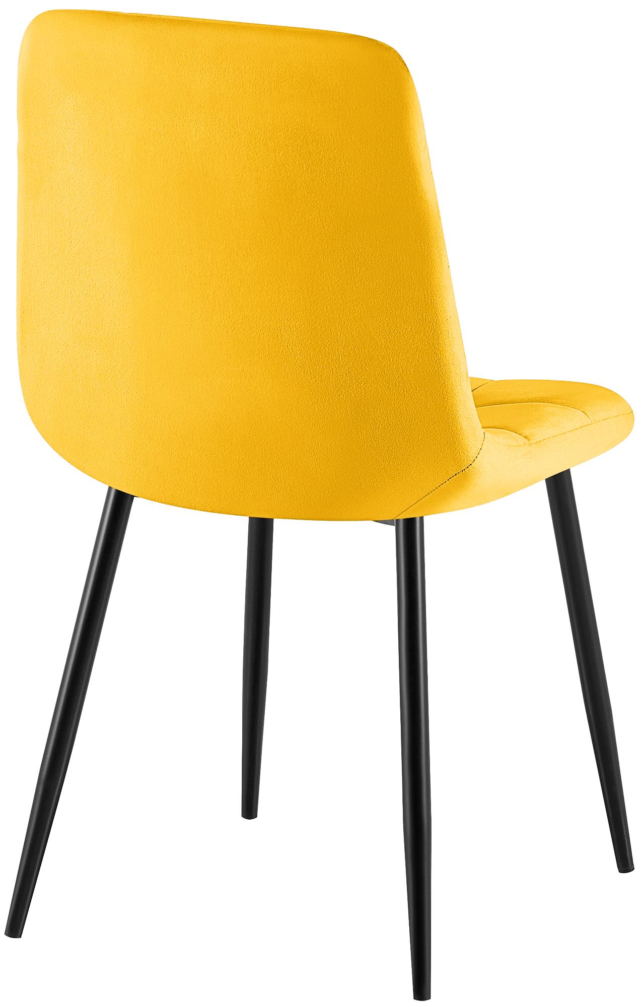 4er Set Esszimmerstühle Antibes, gelb