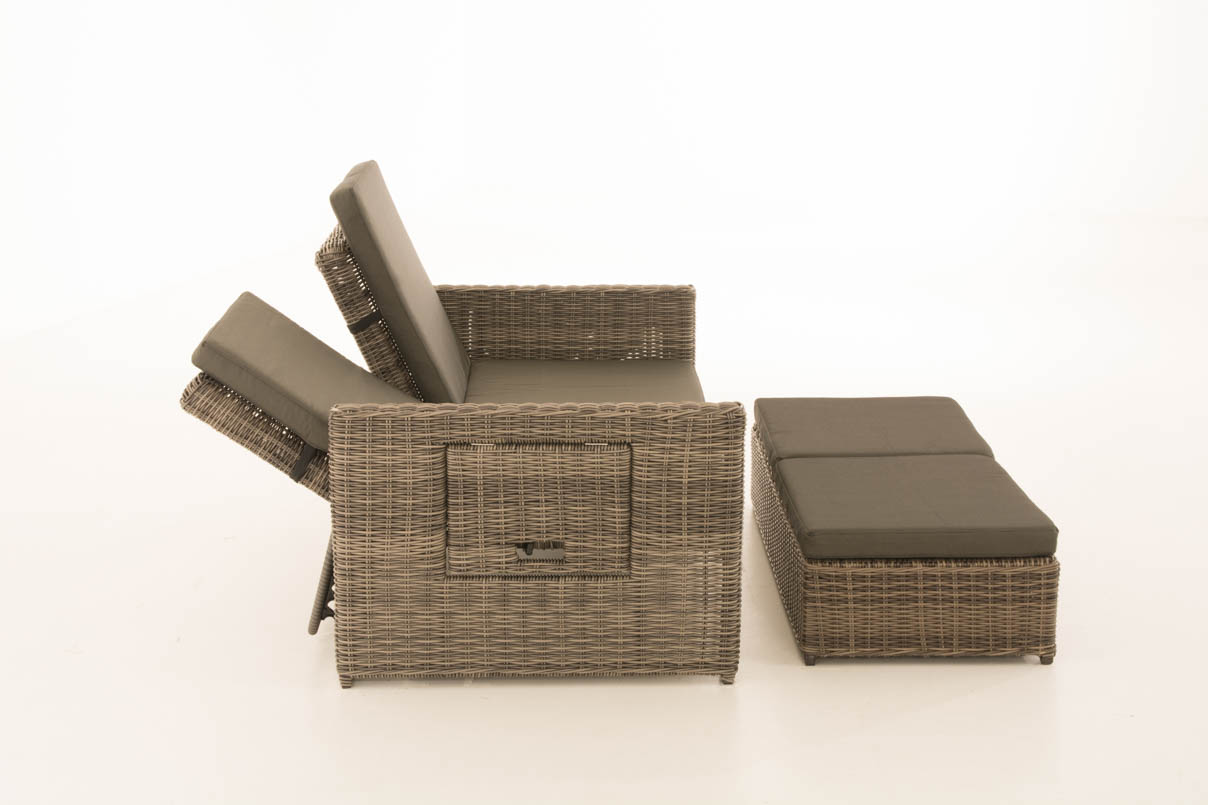 Sofa Ancona Anthrazit 5mm, grau-meliert