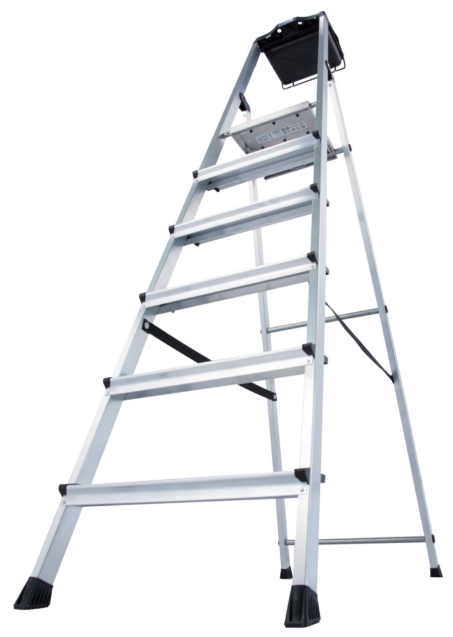 MONTO Stufen-Stehleiter Secury mit Multi-Grip, 1x6 Stufen