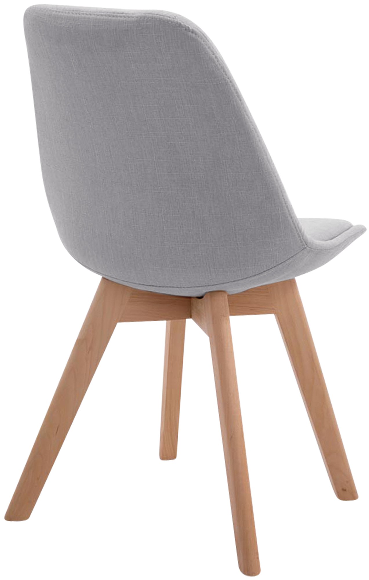 Besucherstuhl Borneo V2 Natura Stoff, grau