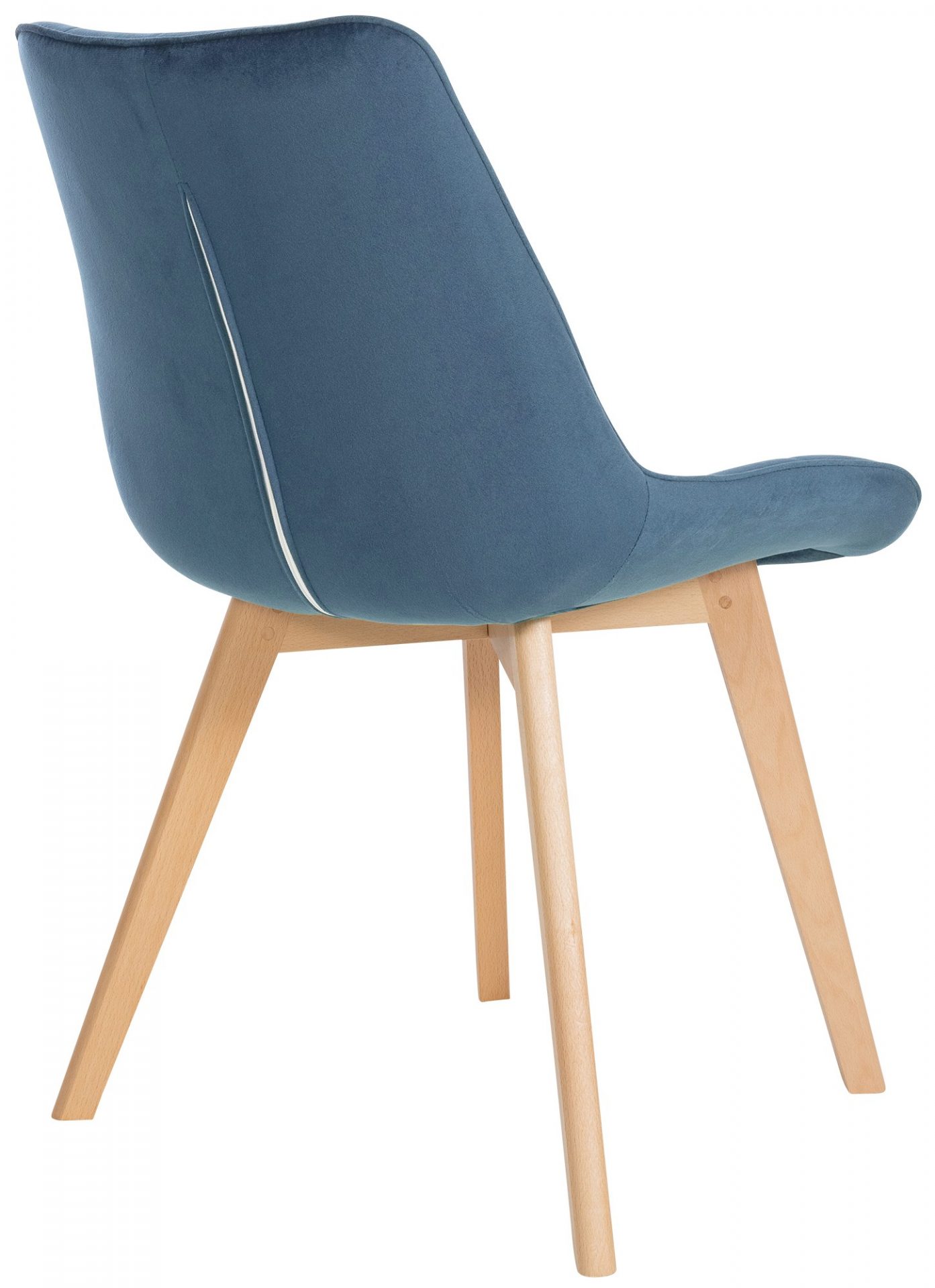 2er Set Stühle Brook Samt, blau