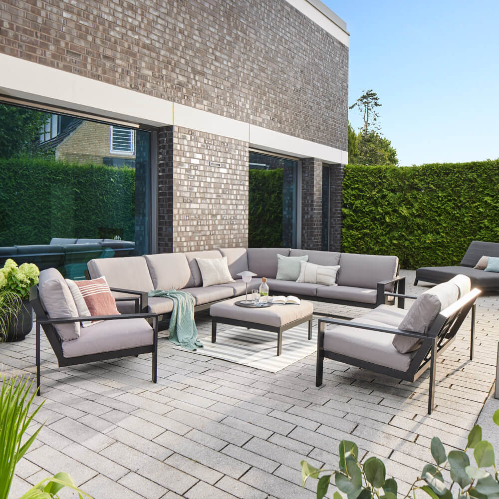 Gartenlounge Aluminium RIO XXL - Anthrazit