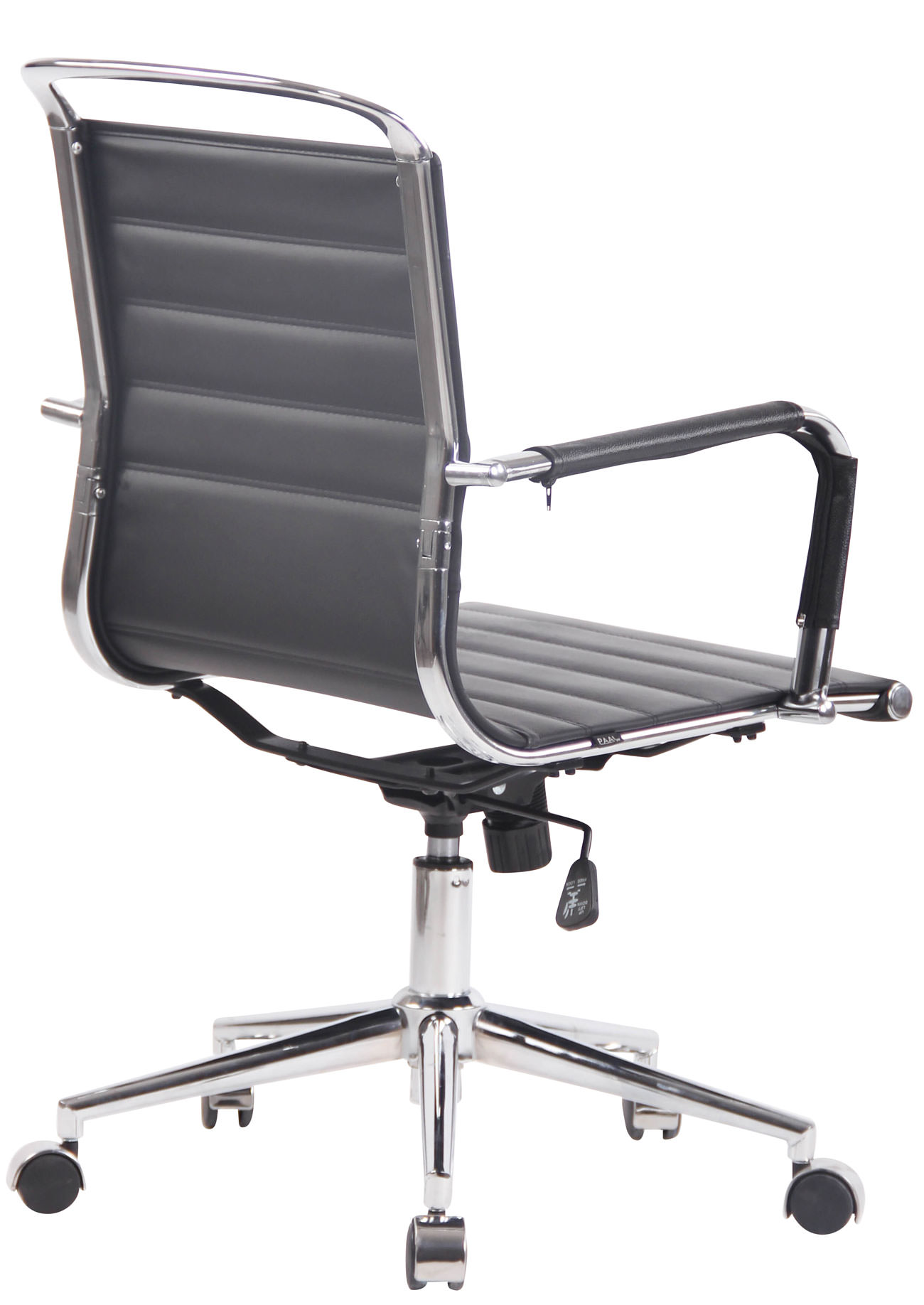 Bürostuhl Barton Echtleder, schwarz