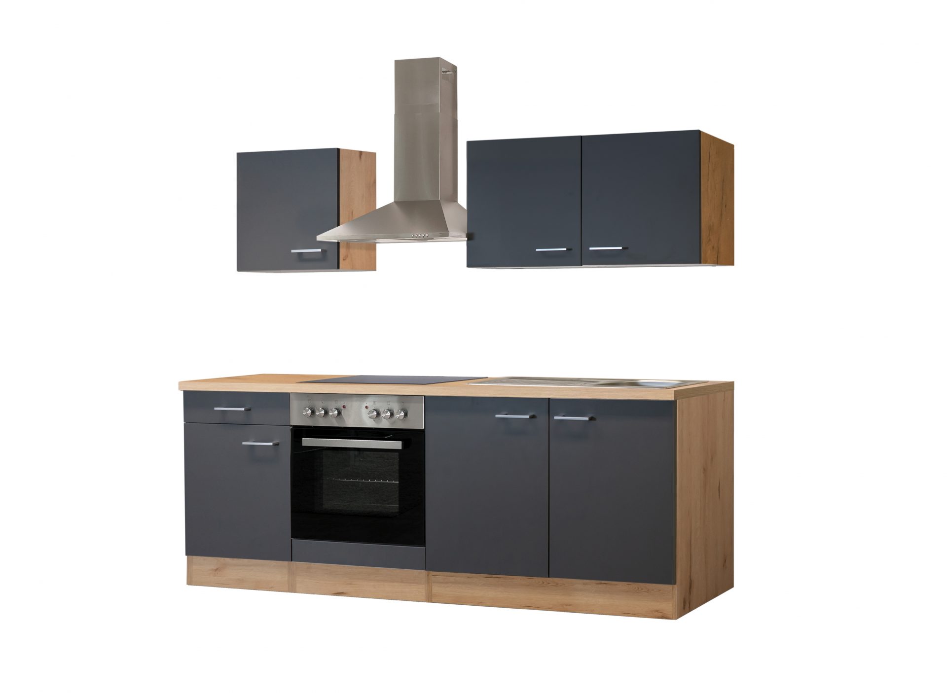 Küchenzeile MORENA 210 cm mit E-Geräten