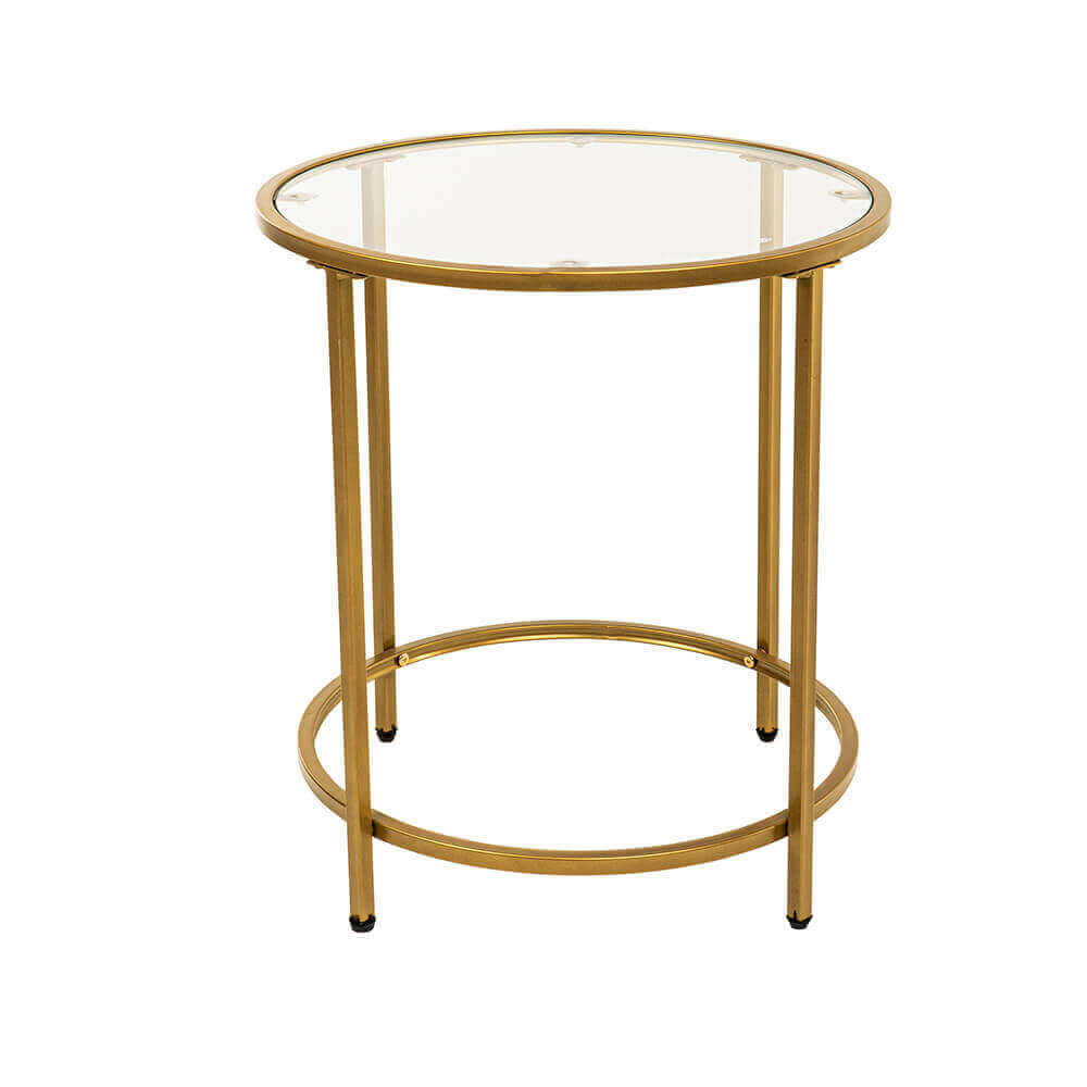 Beistelltisch Glas MASEI - 50 x 50 cm Gold