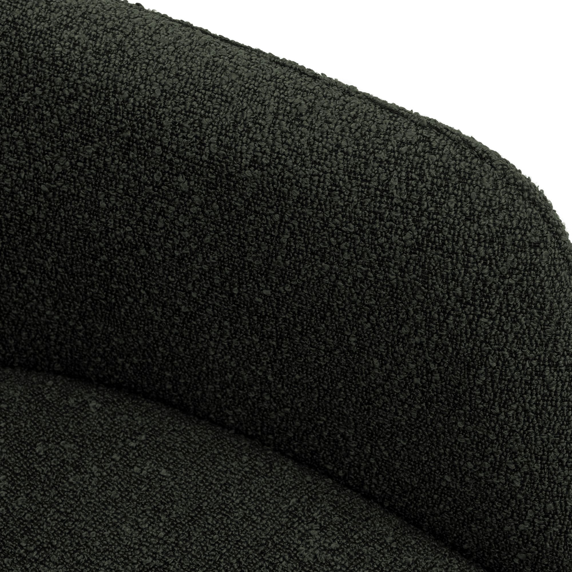 Esszimmerstuhl Olema Stoff Teddy, grün
