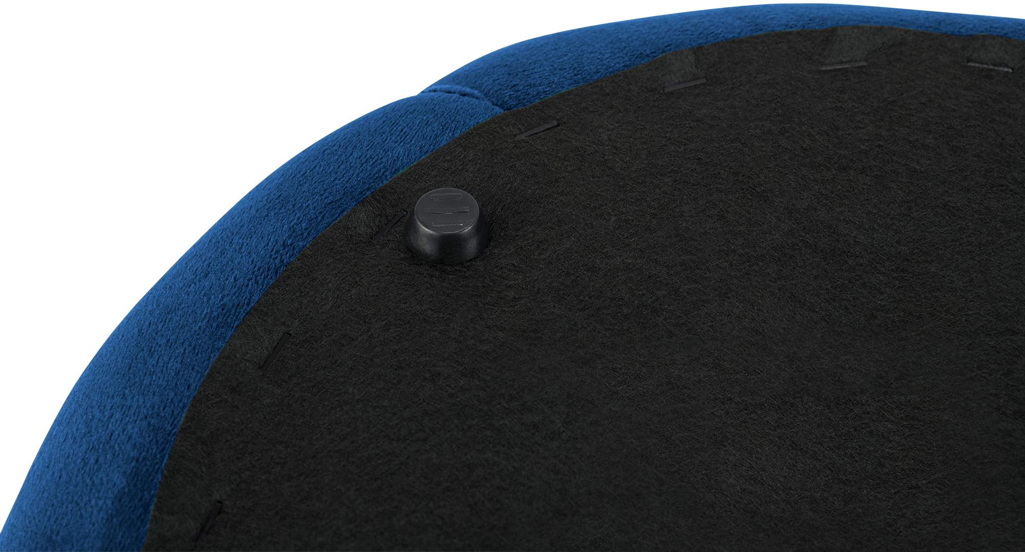 Sitzhocker Drancy Samt M, blau