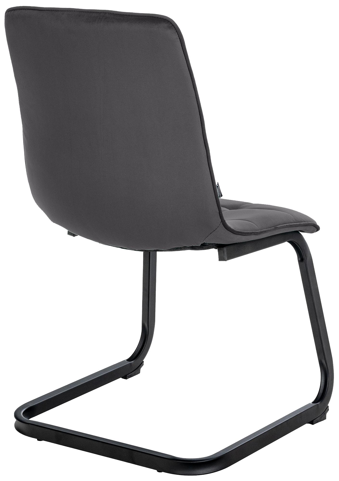 Esszimmerstuhl Vermont Samt, schwarz