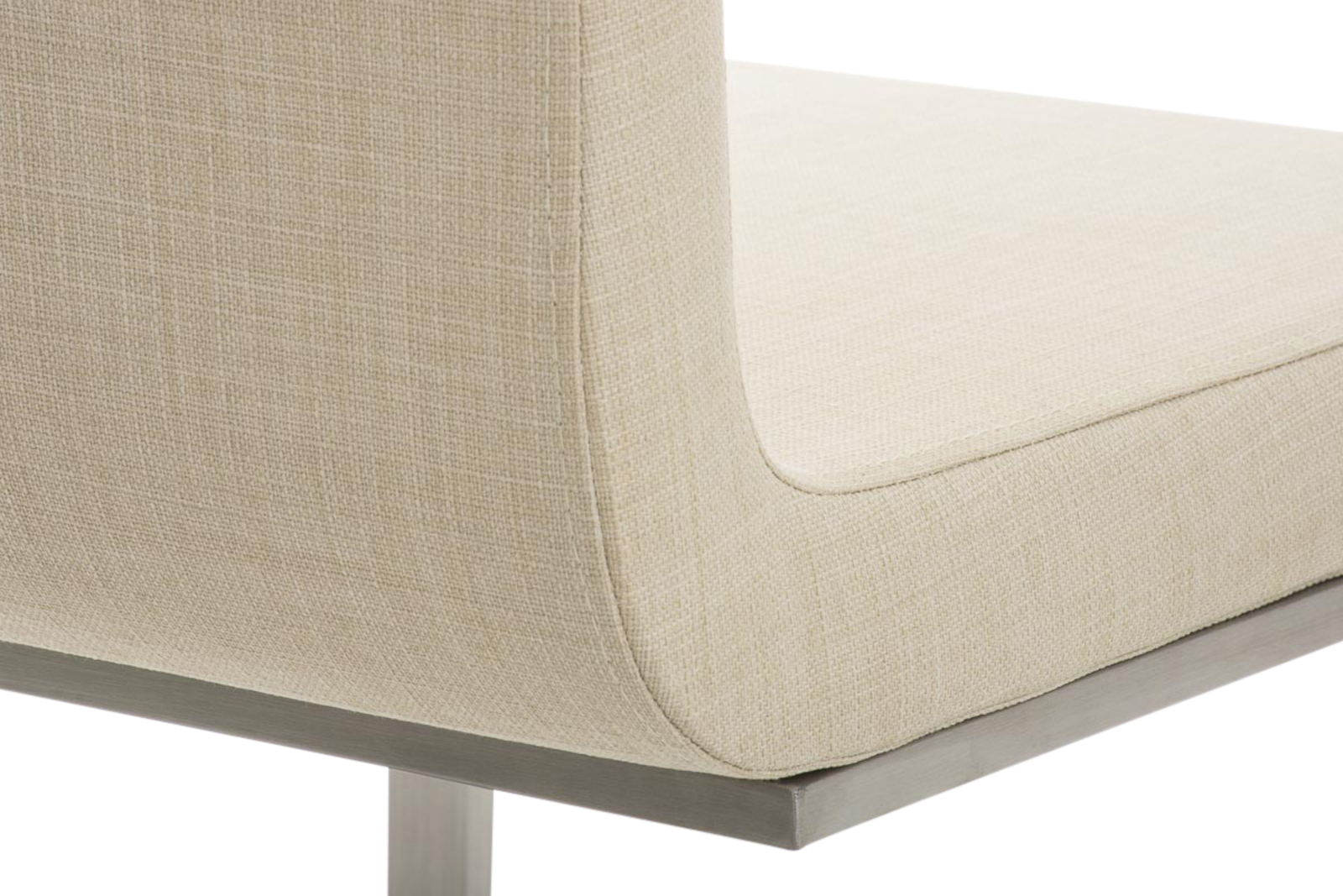 2er Set Esszimmerstühle Belfort Stoff, creme