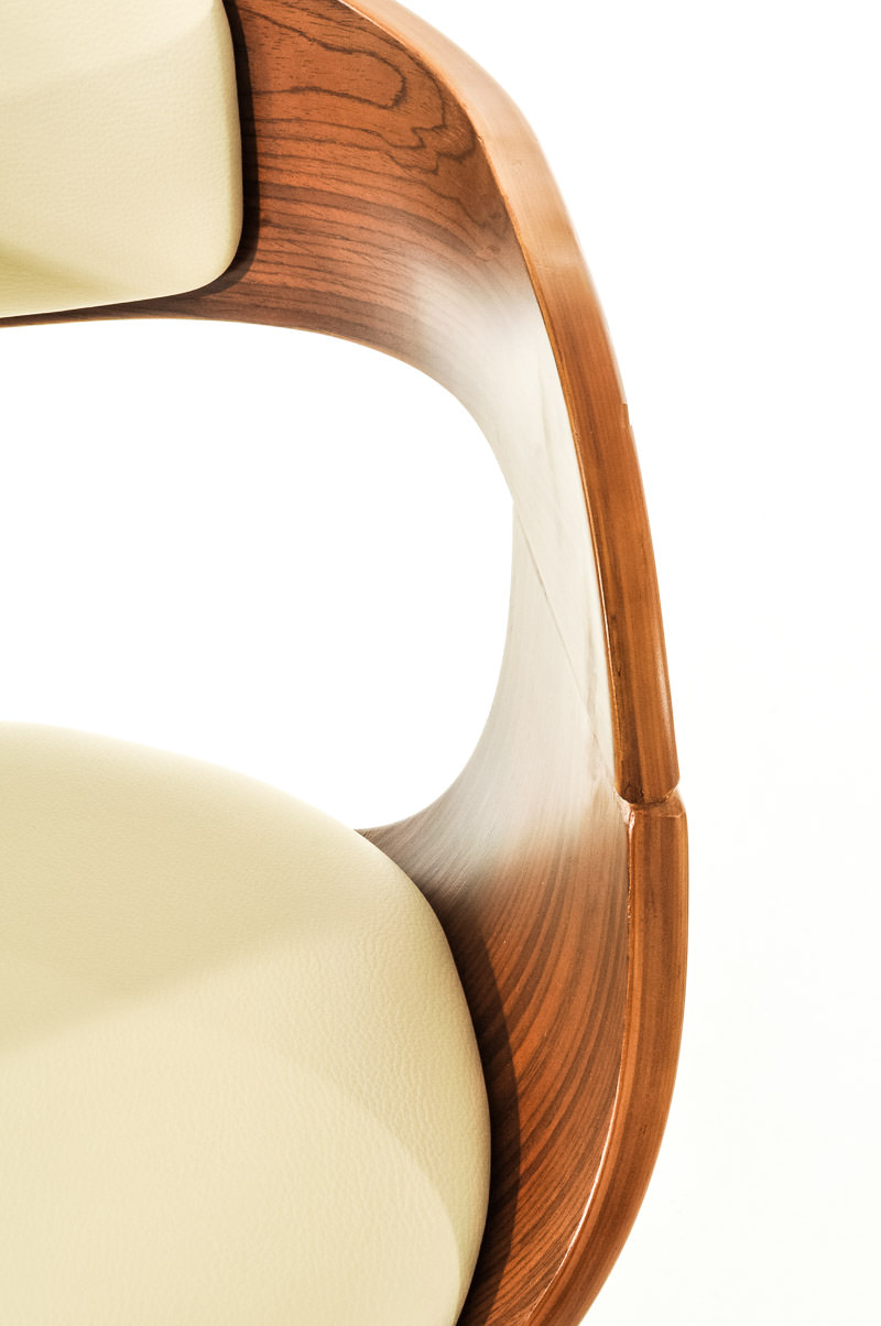 2er Set Barhocker Kingston C Kunstleder, walnuss/creme