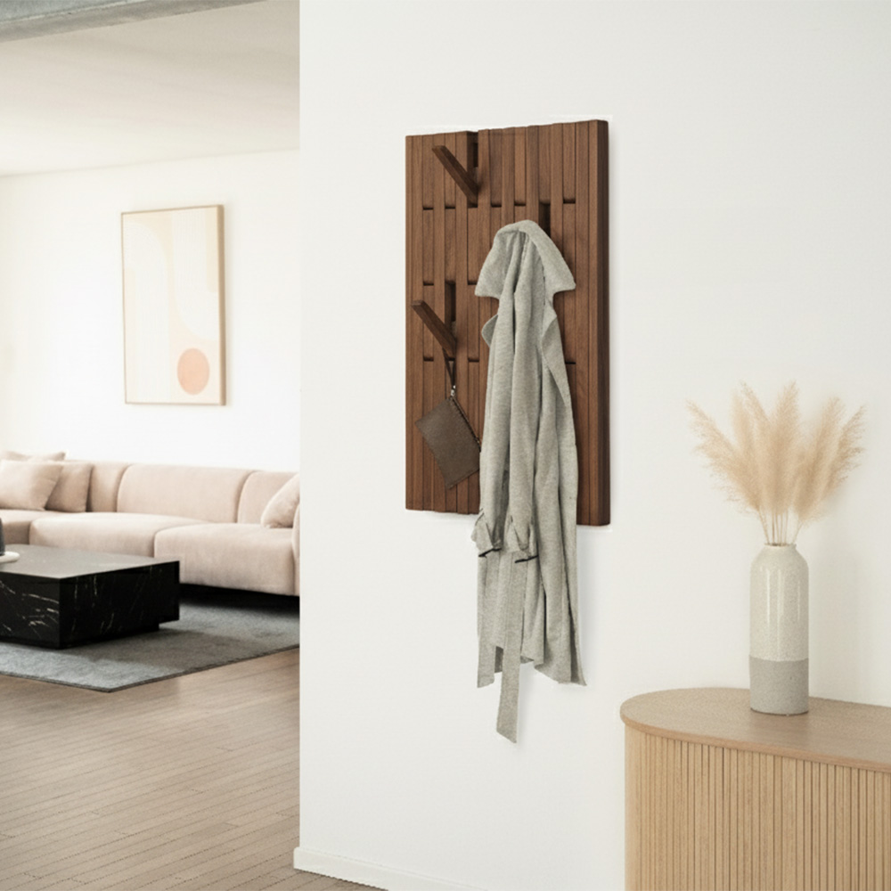 Garderobenpaneel QUEST - 55 x 105 cm Nussbraun