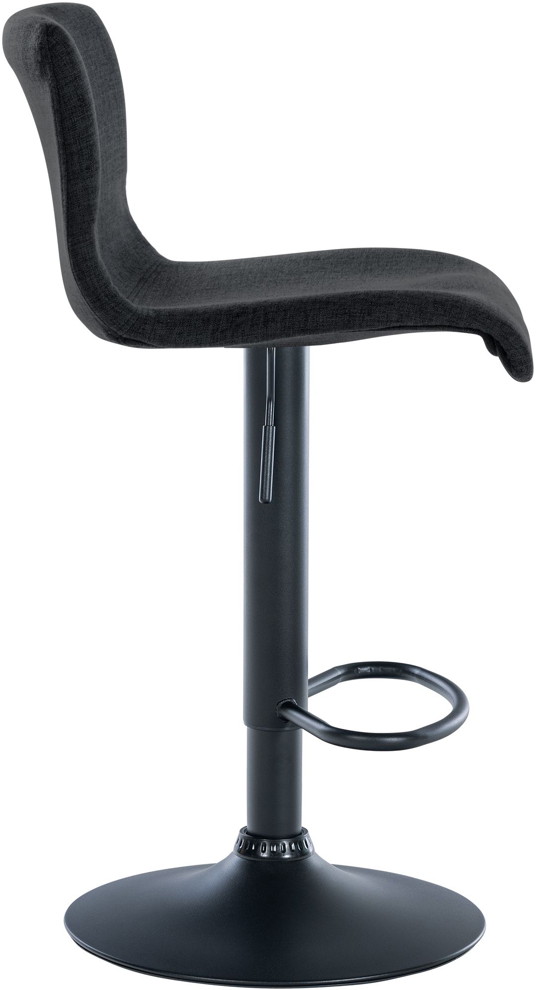 2er Set Barhocker Branford Stoff, schwarz