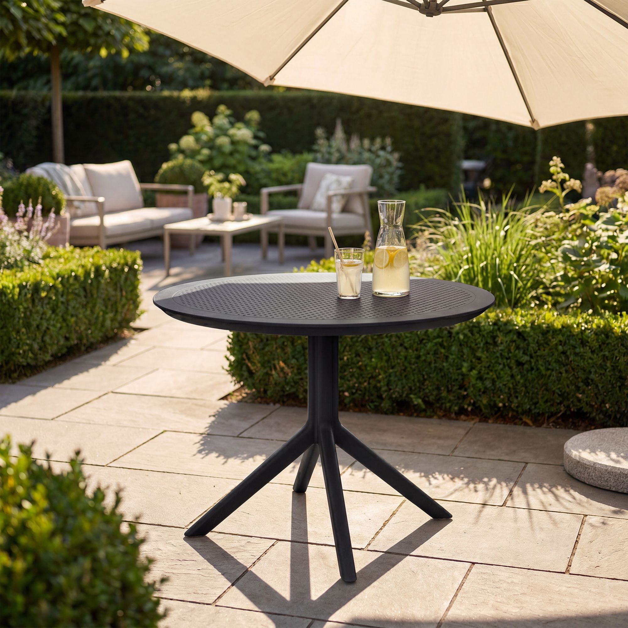 Tisch Sky rund 105 cm, schwarz