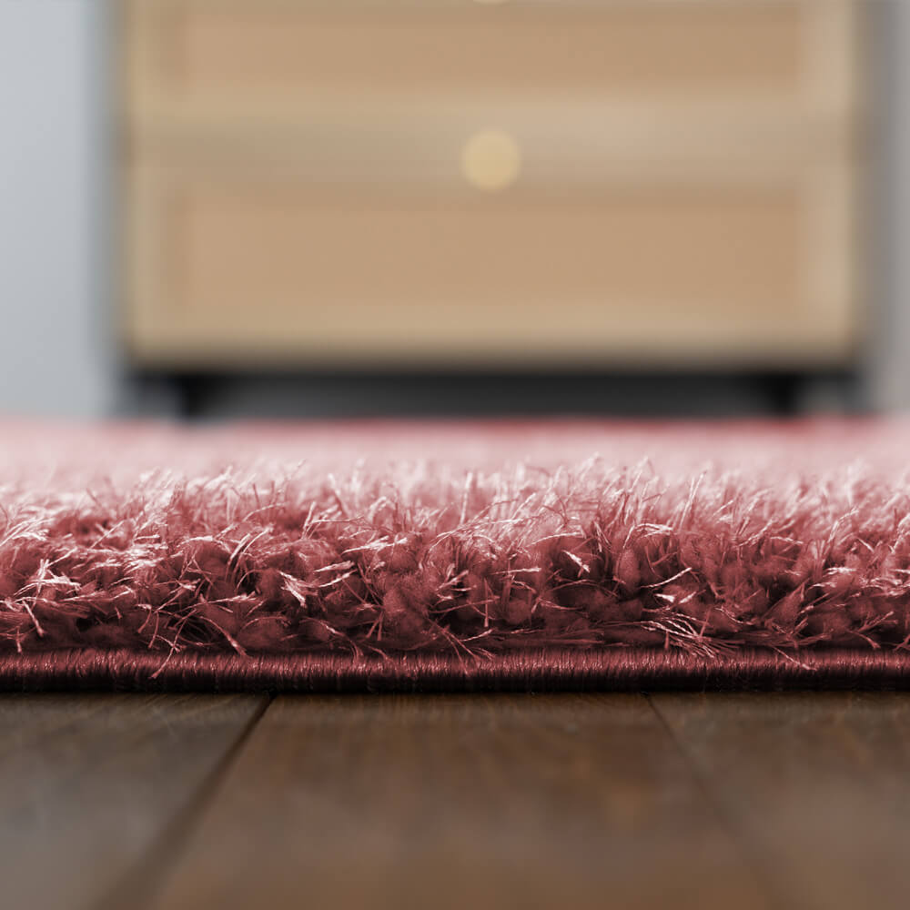 Hochflor Teppich SOFI - 320 x 240 cm Altrosa