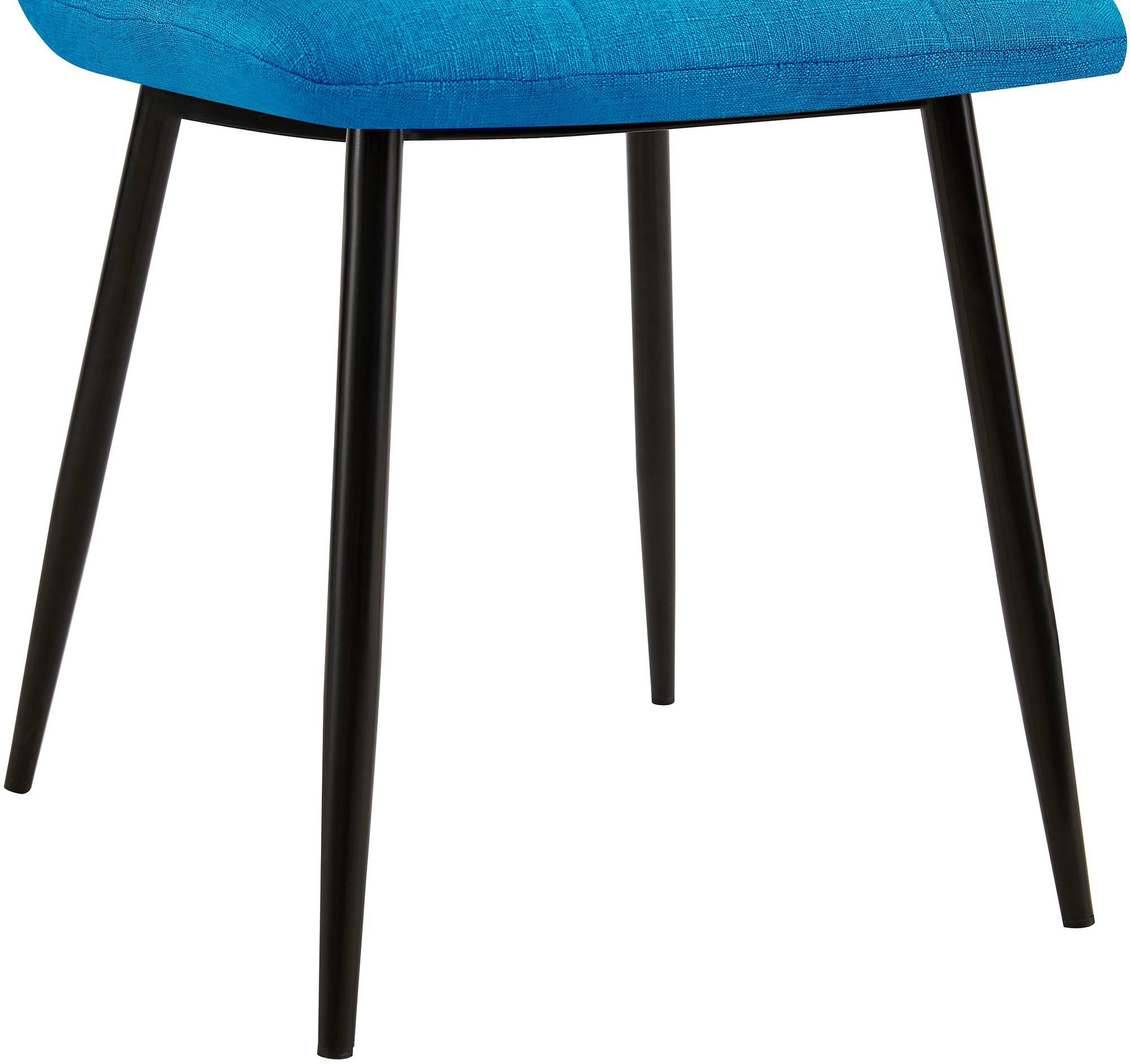 2er Set Esszimmerstuhl Tilde Stoff, hellblau