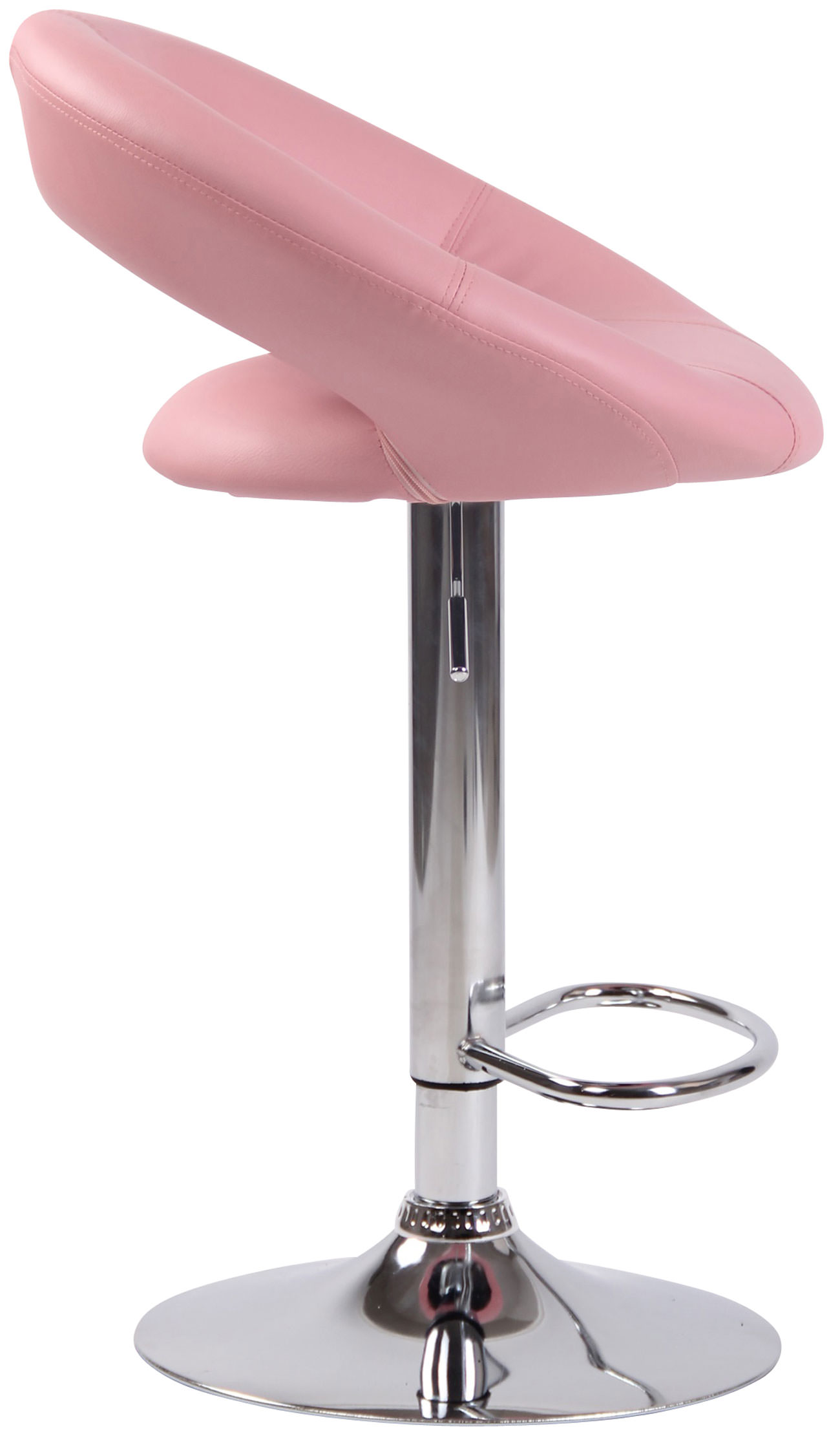 Barhocker Olinda Kunstleder chrom, pink