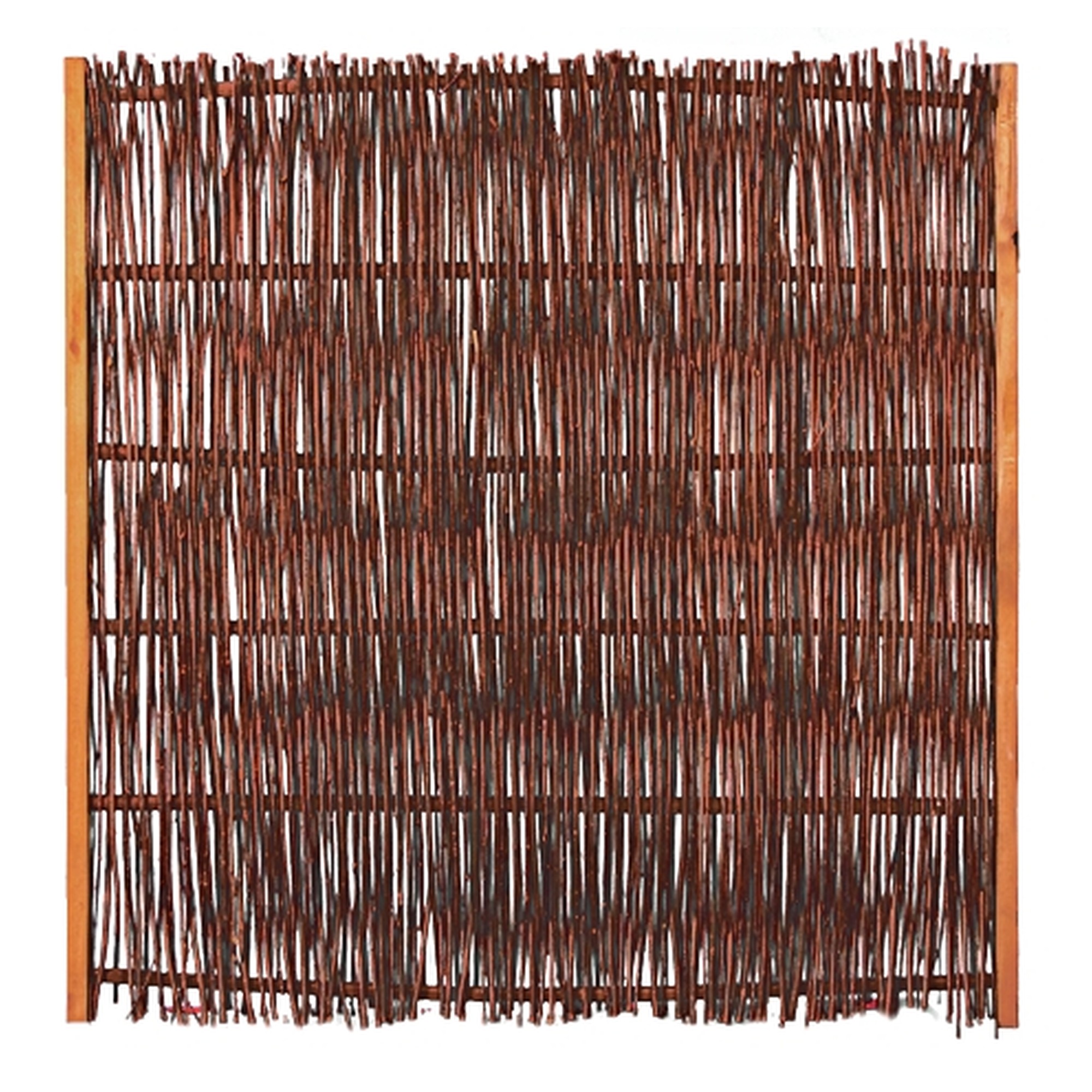 FUEGO Weidengeflechtzaun, 120 x 120 cm, m.seitl. Rahmen