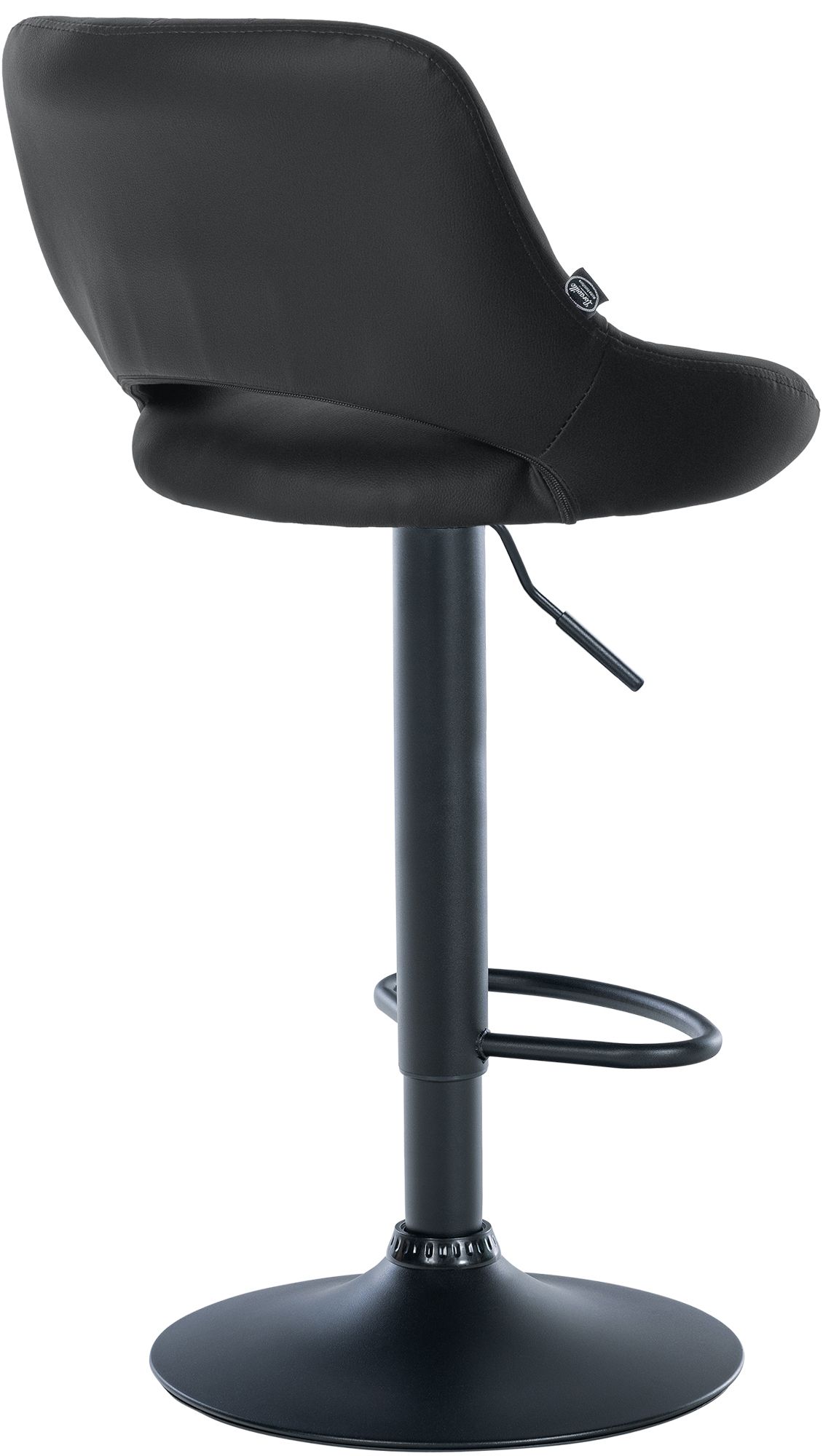 Barhocker Milet Kunstleder schwarz, schwarz