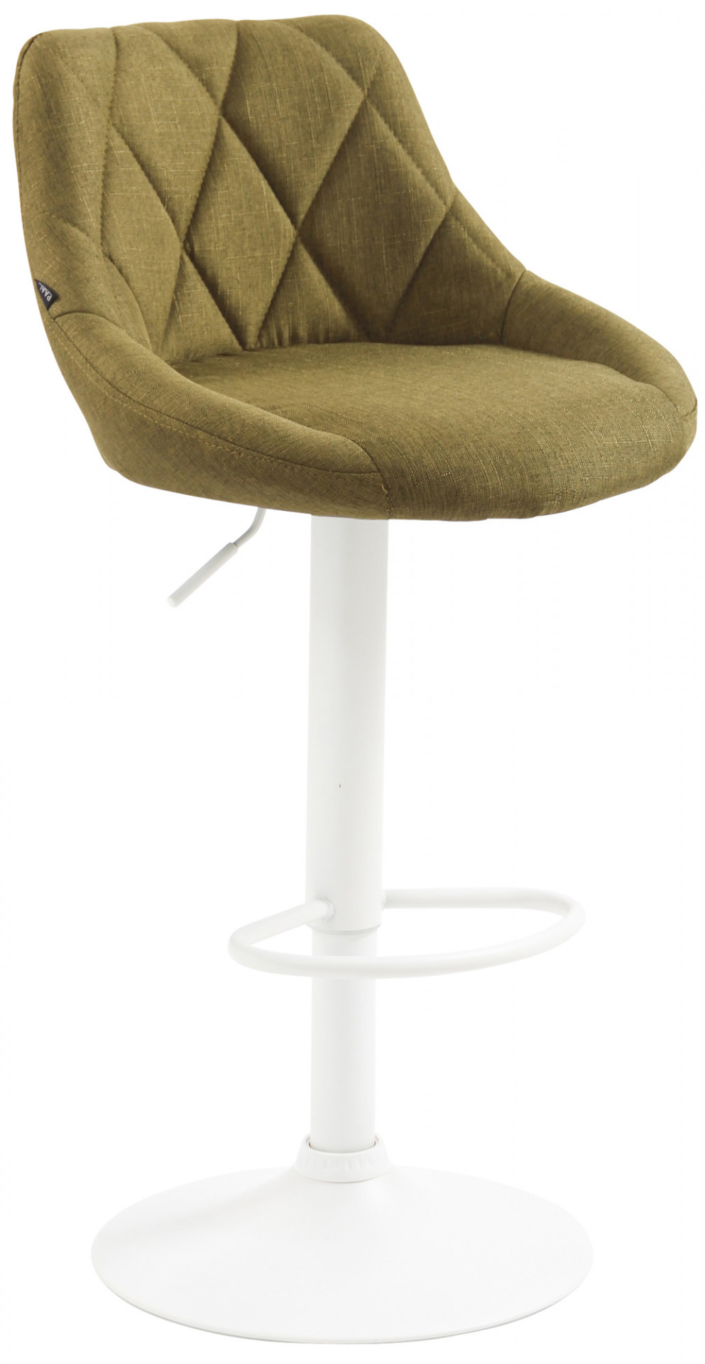 Barhocker Lazio Stoff weiß, grün