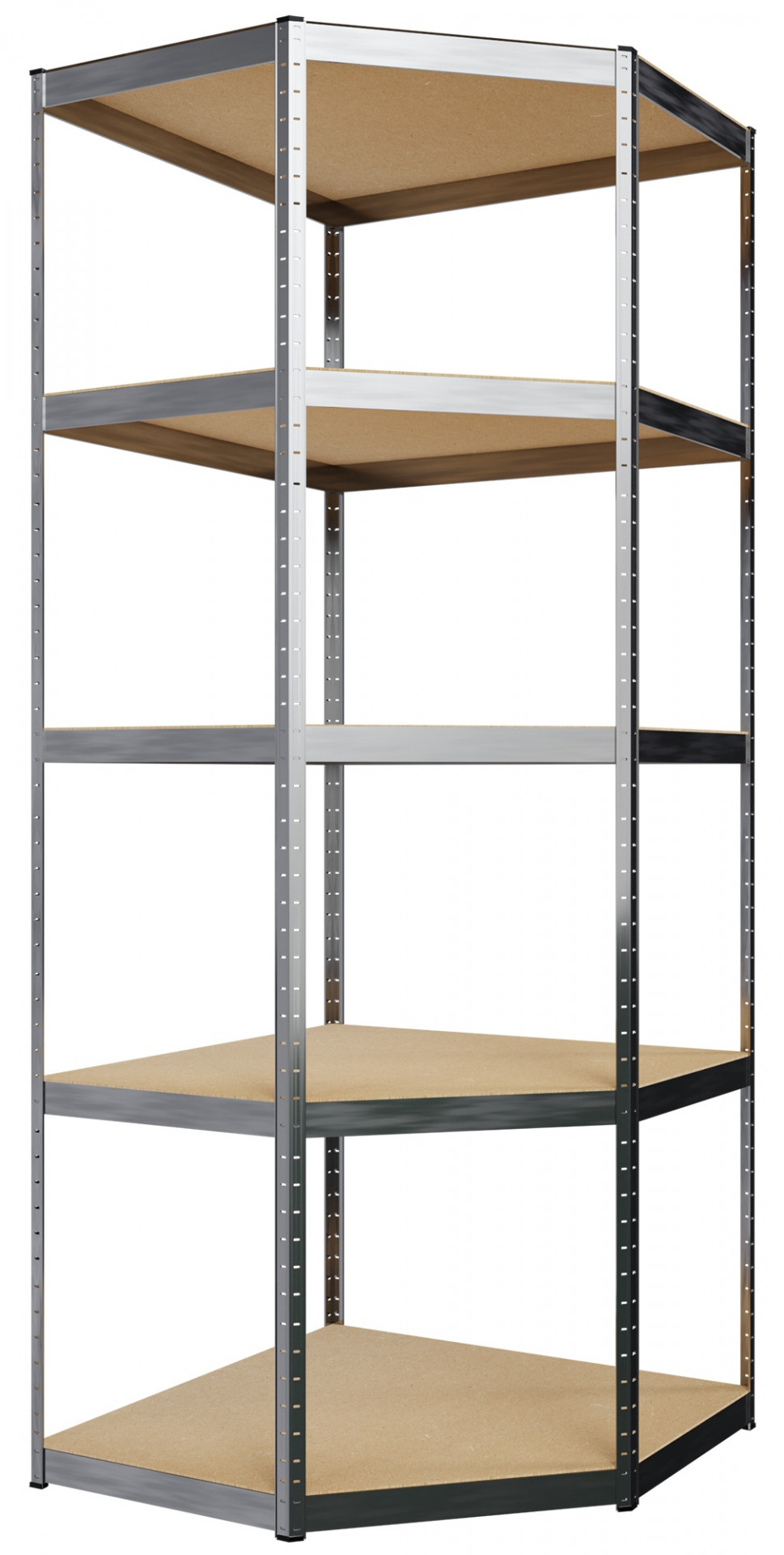 3er Regalsystem, silber