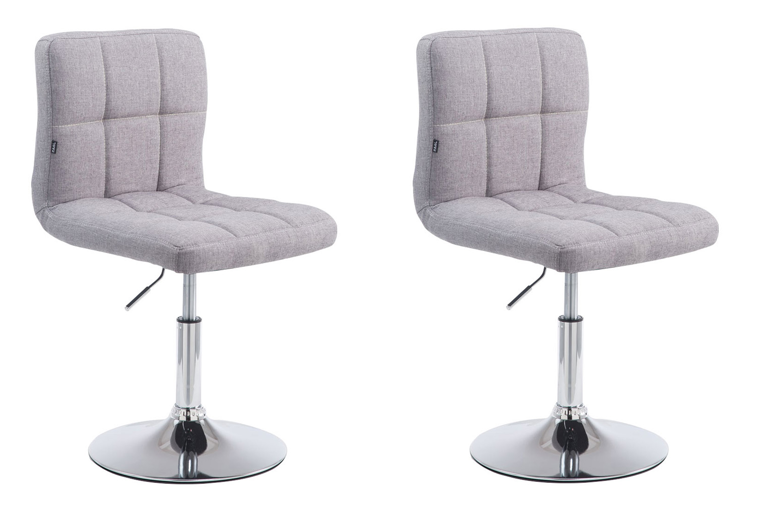 2er Set Lounger Palma V2 Stoff, grau
