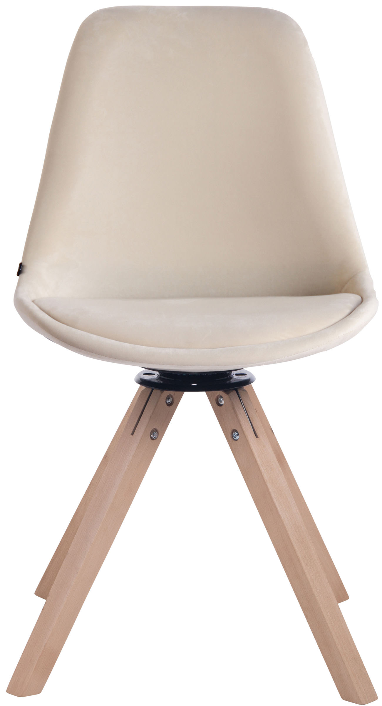 Esszimmerstuhl Troyes Samt Square natura, creme
