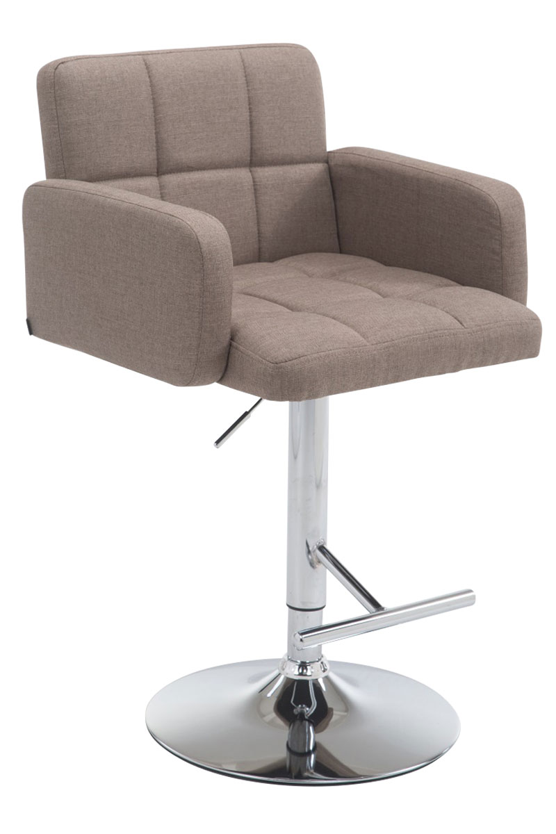 Barhocker Los Angeles Stoff C, taupe