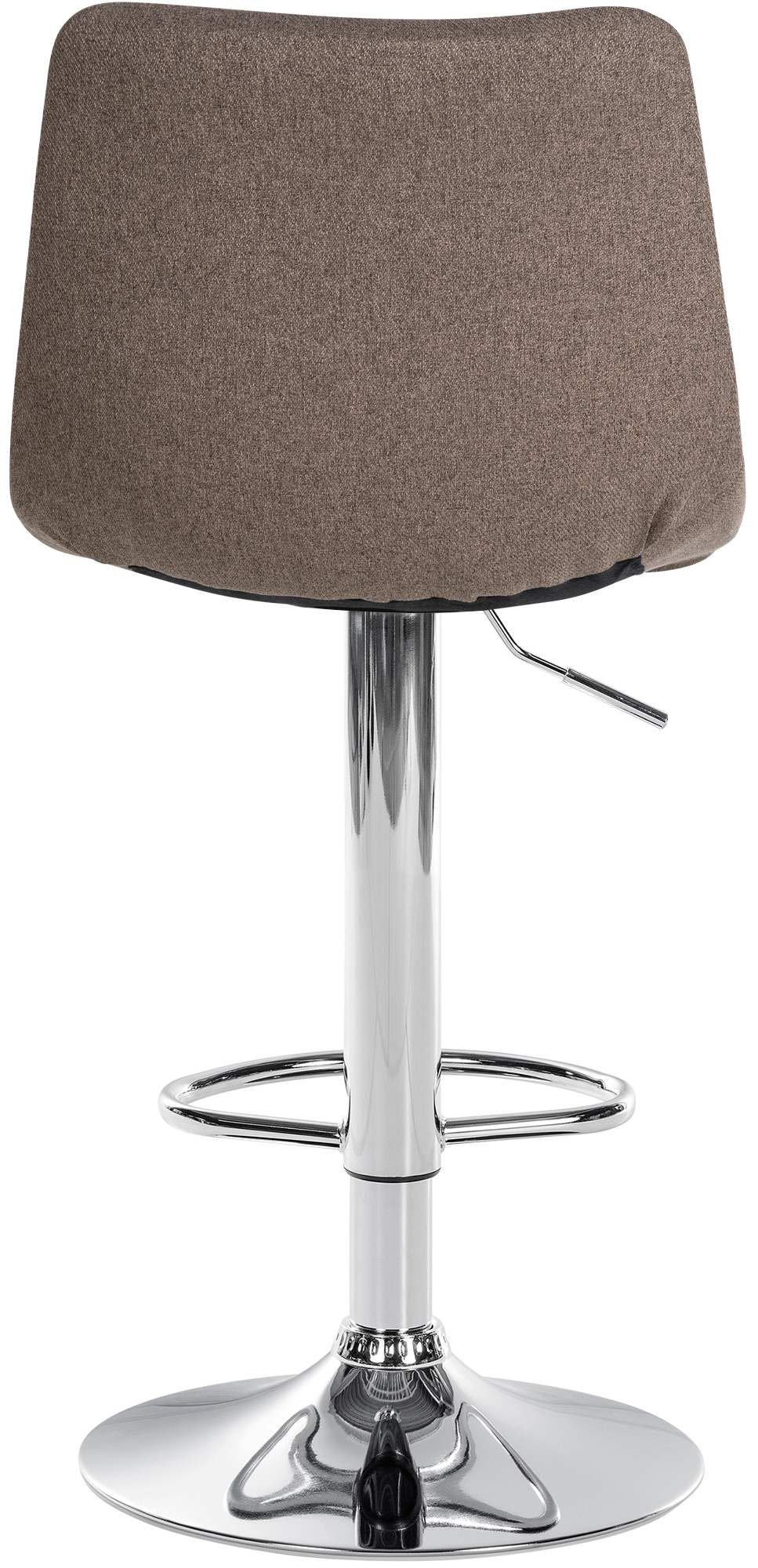 2er Set Barhocker Jerry Stoff chrom, taupe