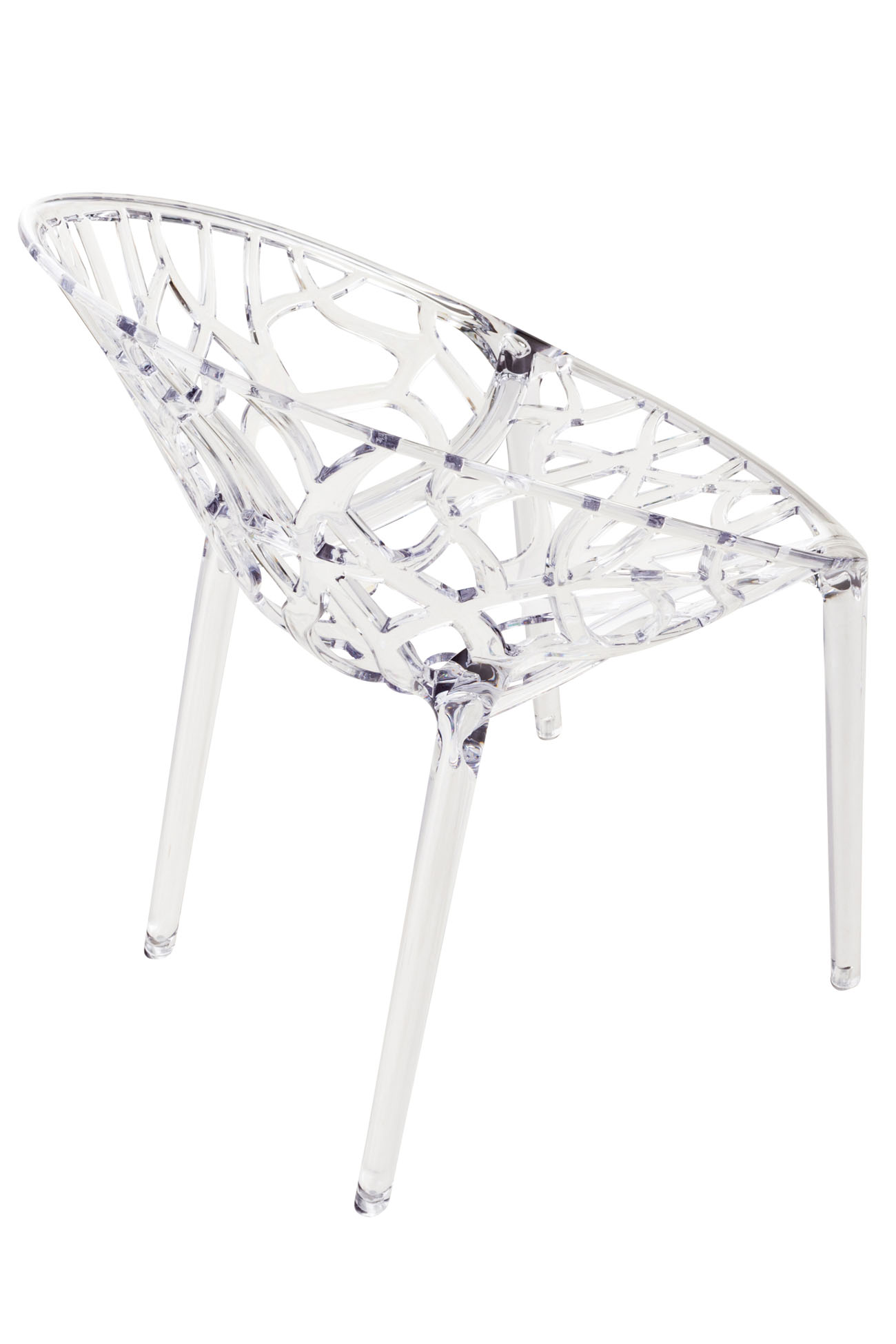 2er SET Stapelstuhl CRYSTAL, transparent
