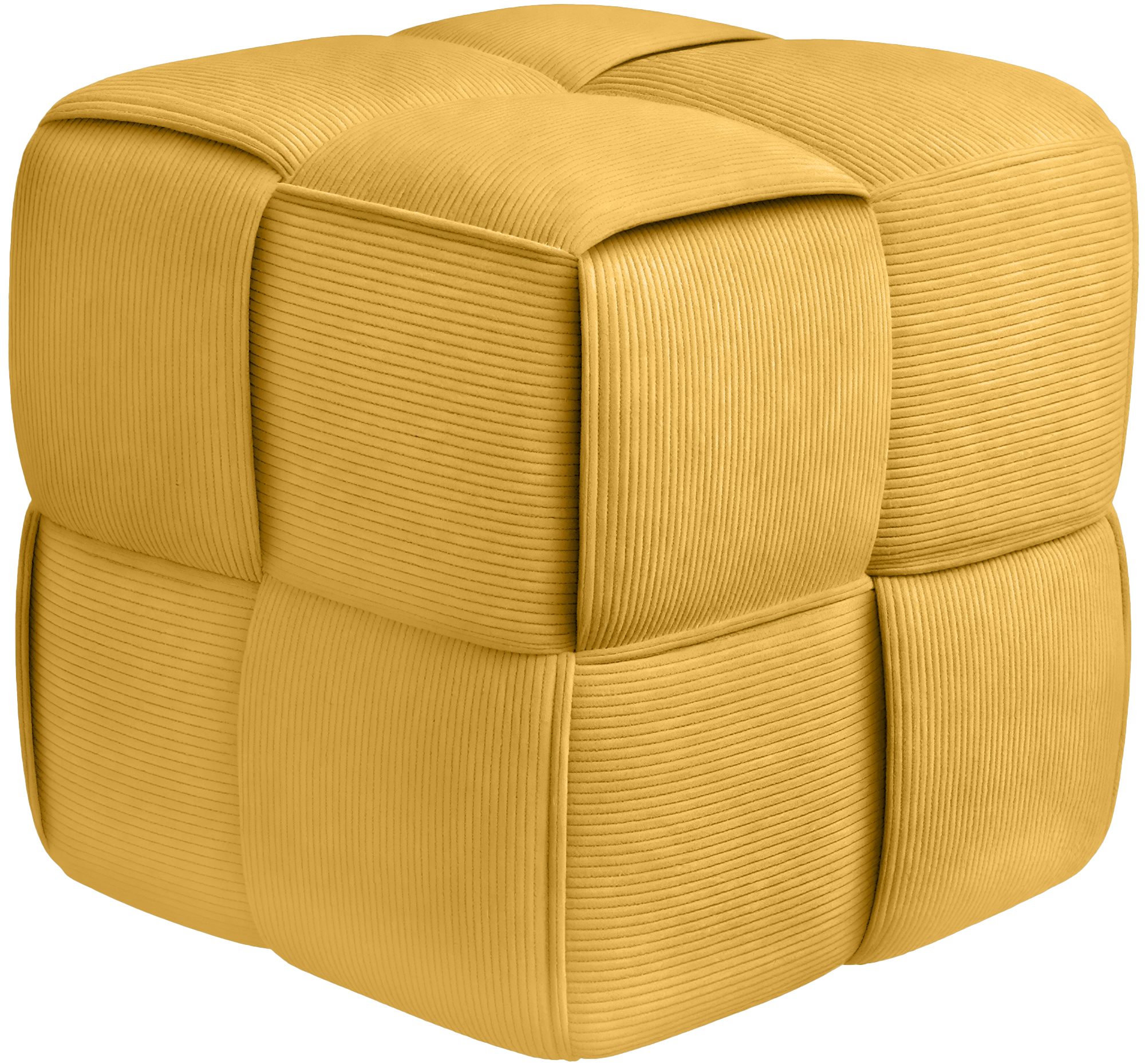 Sitzhocker Forinta Cord, gelb
