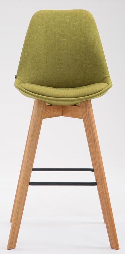 2er Set Barhocker Metz Stoff natura, grün