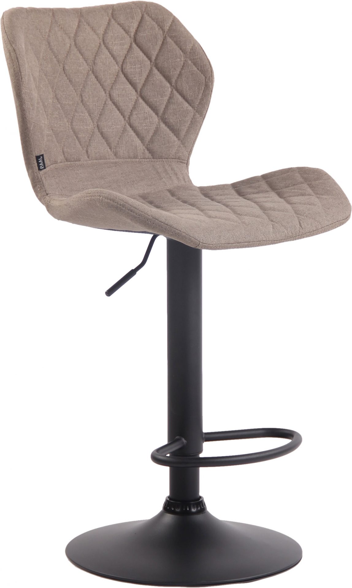 Barhocker Cork Stoff schwarz, taupe