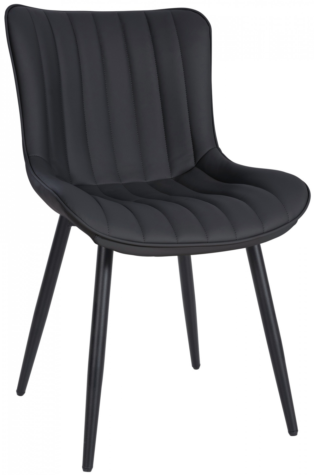 Stuhl Largo Kunstleder, schwarz