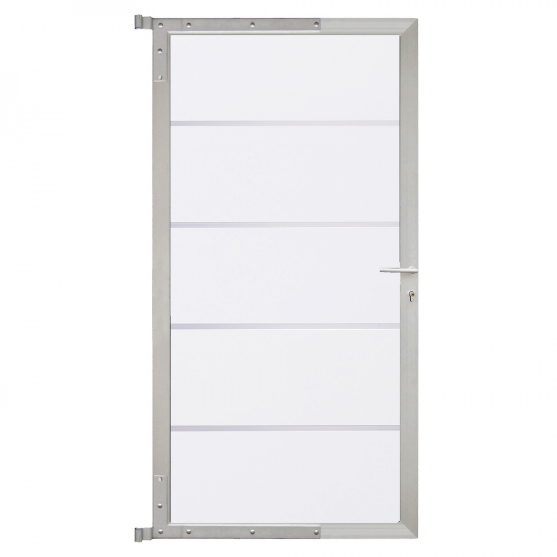 FARÖ-Tor-Komplettset, 90 x 173 cm, weiß/silber