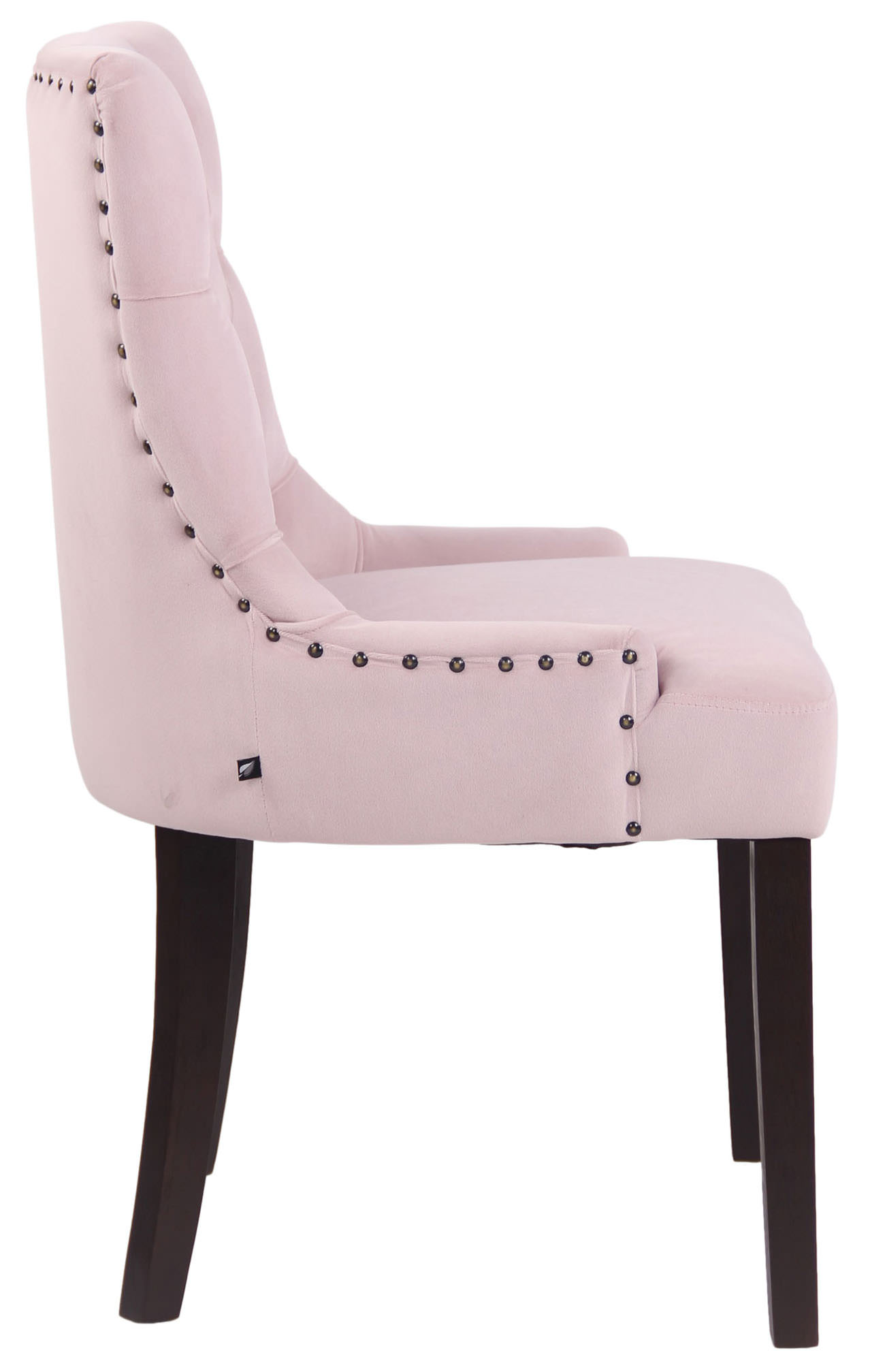 Esszimmerstuhl Aberdeen Samt antik, pink