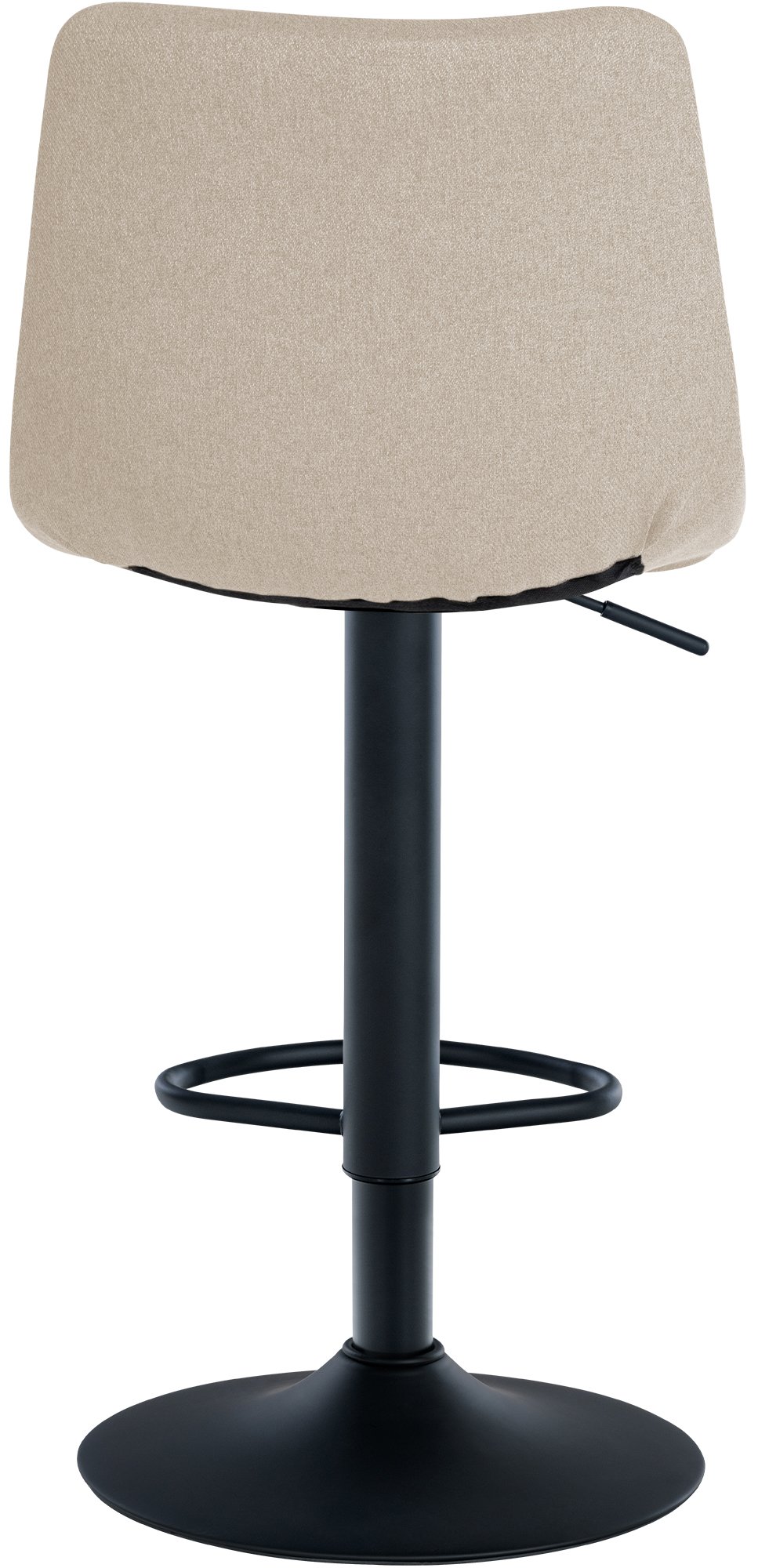 Barhocker Jerry Stoff schwarz, creme